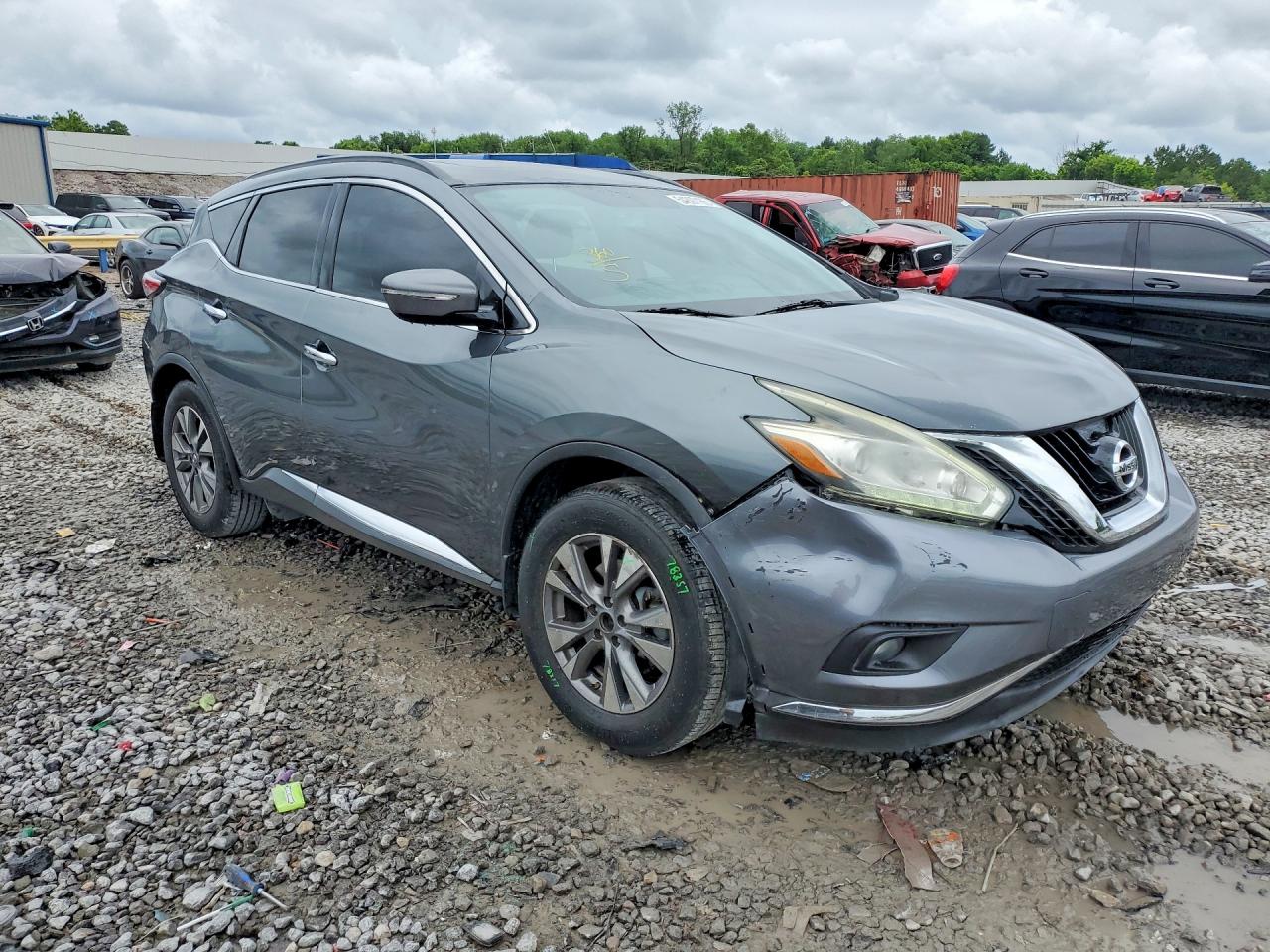 2015 Nissan Murano Sv Gray vin: 5N1AZ2MG3FN251969