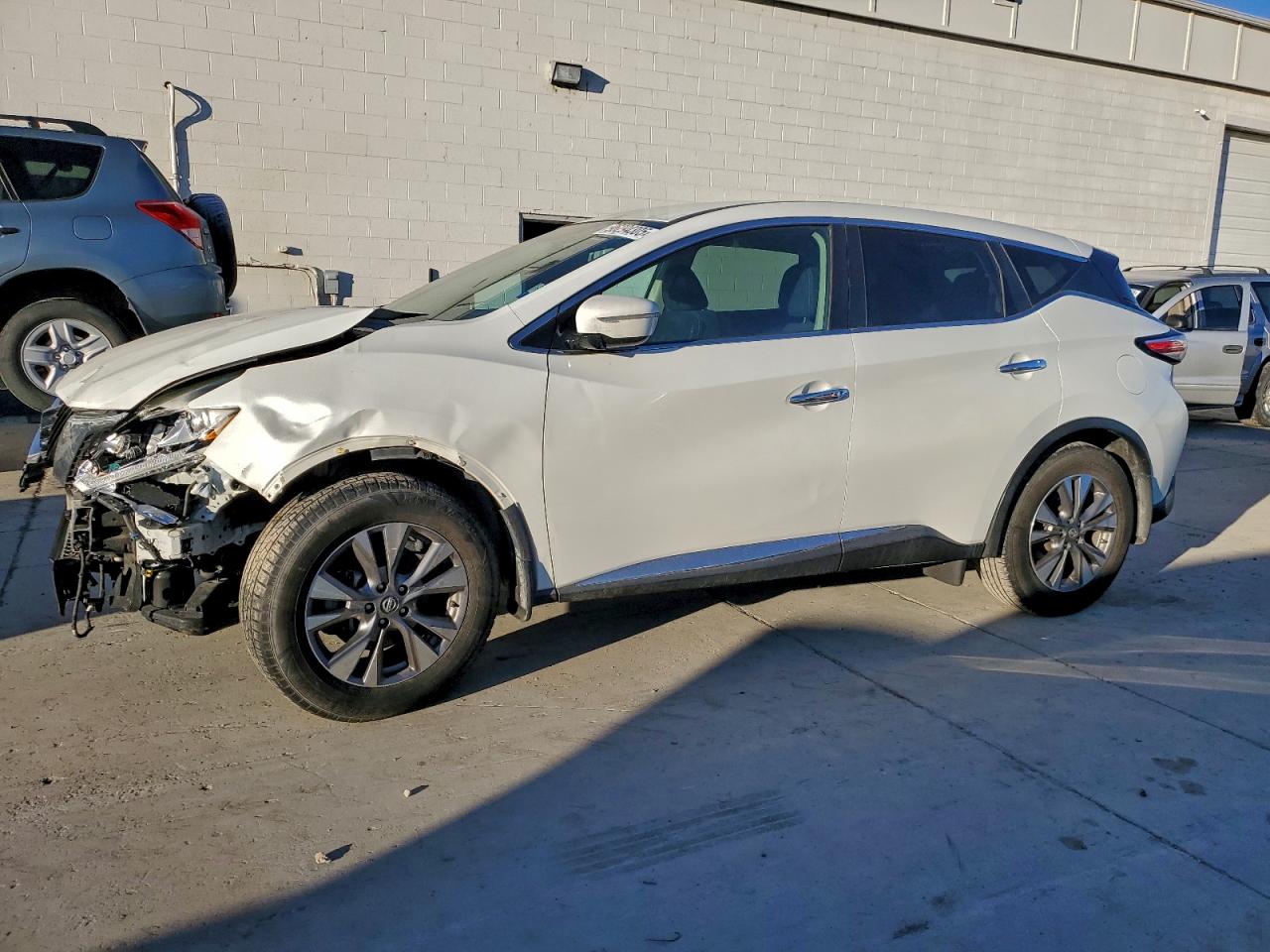 2015 Nissan Murano S White vin: 5N1AZ2MG3FN266617