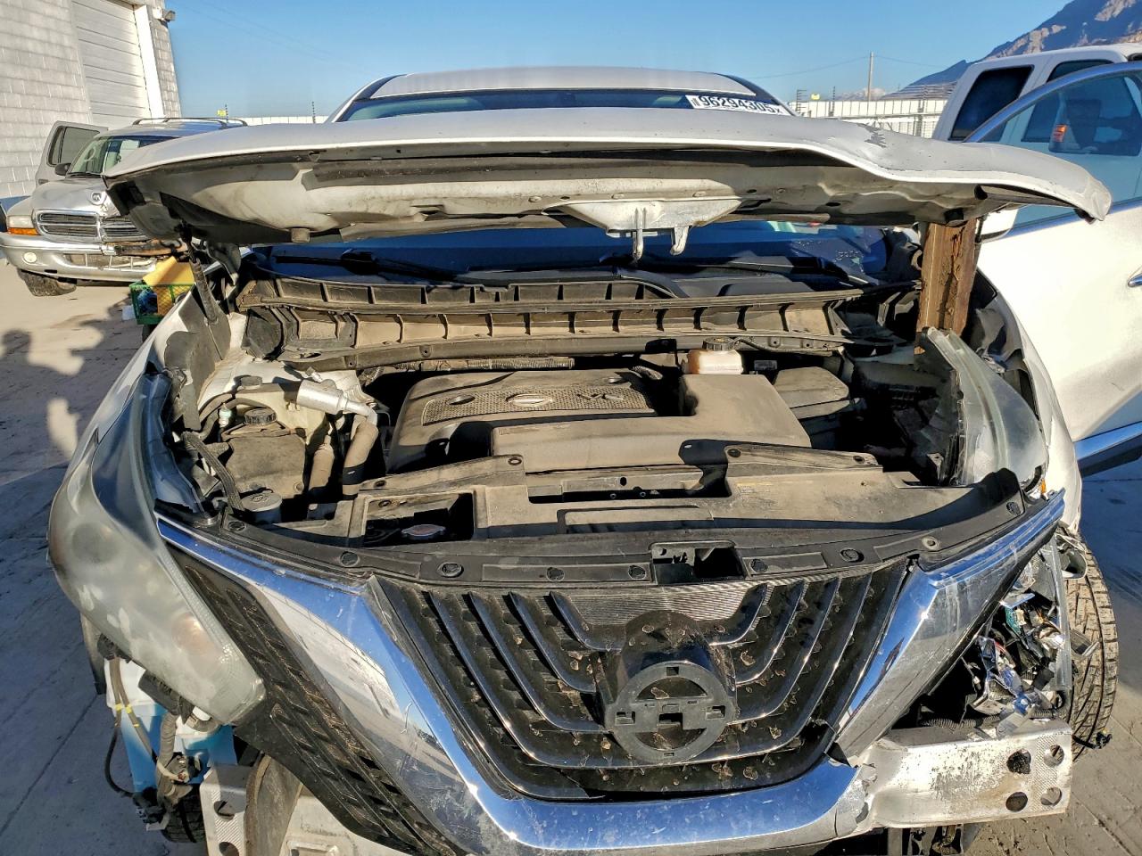 2015 Nissan Murano S White vin: 5N1AZ2MG3FN266617