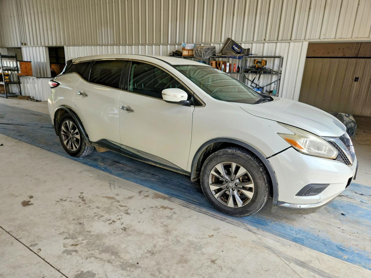 2015 Nissan Murano S White vin: 5N1AZ2MG3FN272661