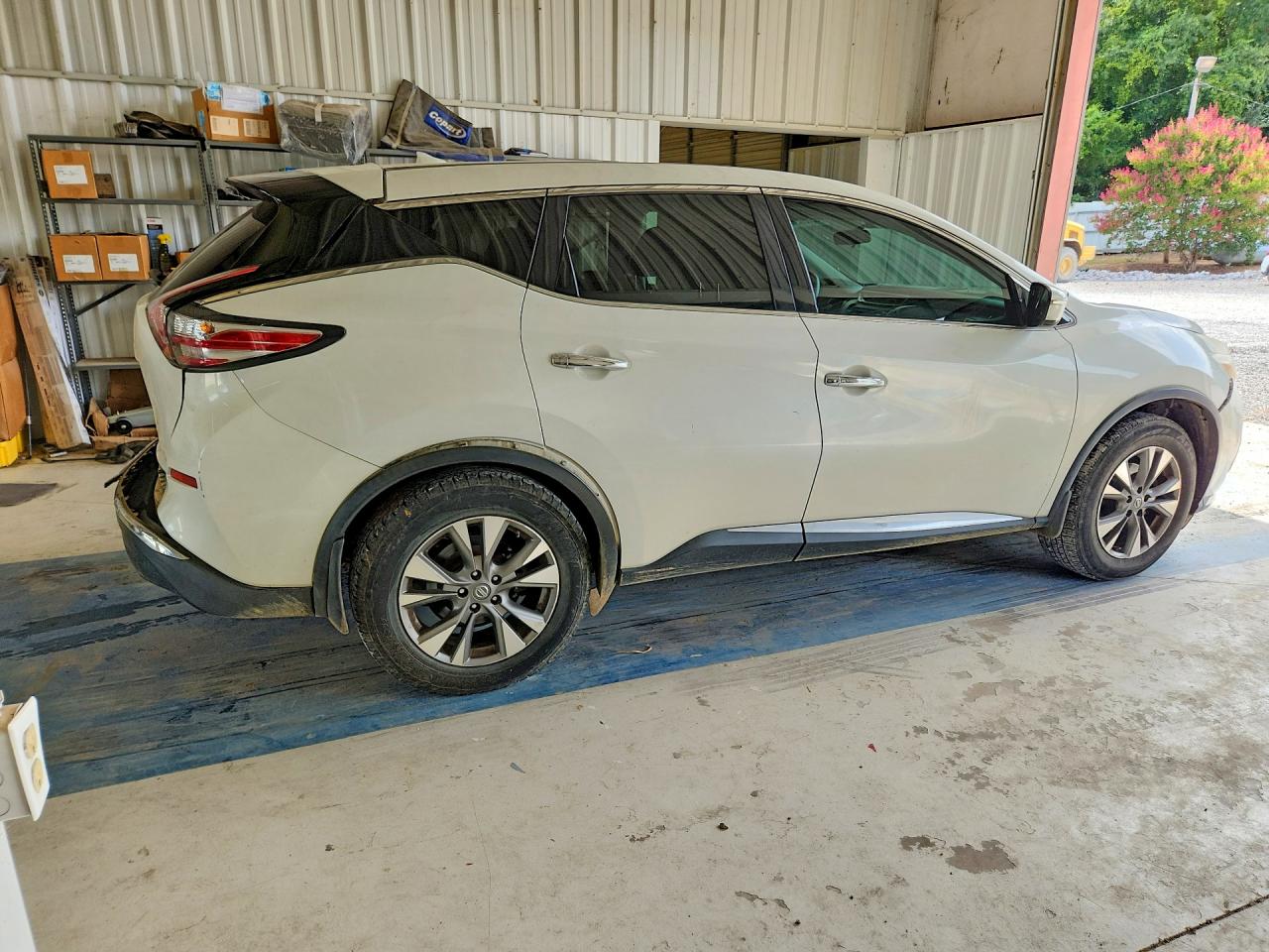 2015 Nissan Murano S White vin: 5N1AZ2MG3FN272661