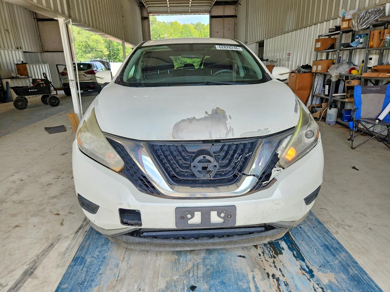 2015 Nissan Murano S White vin: 5N1AZ2MG3FN272661