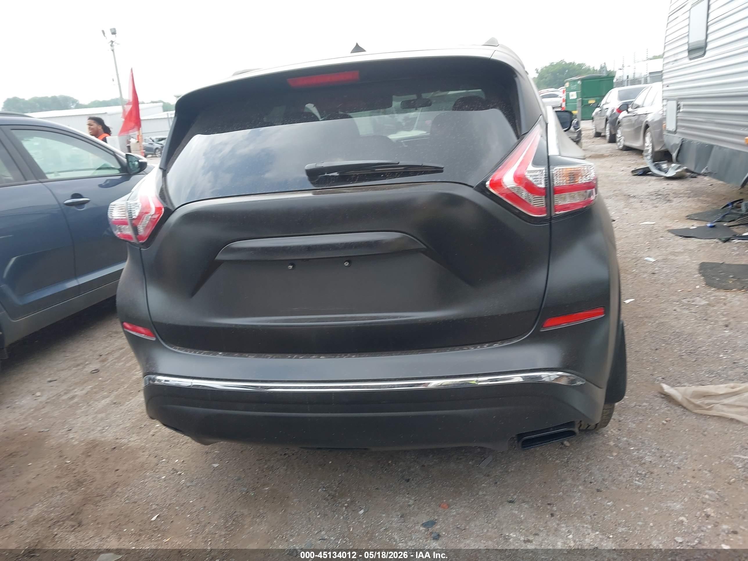 2015 Nissan Murano Sv Black vin: 5N1AZ2MG3FN273938
