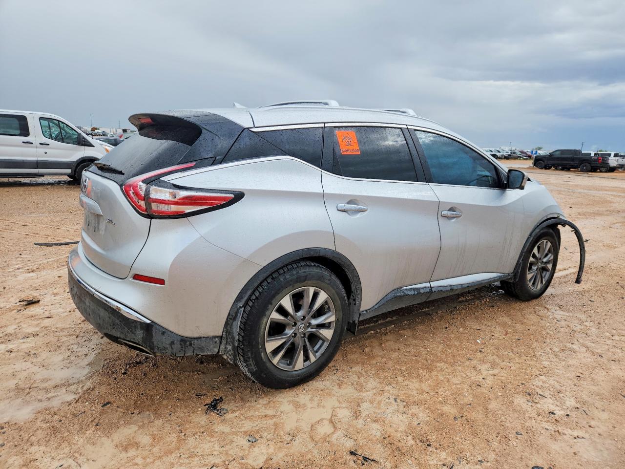 2015 Nissan Murano Sl Серебряный vin: 5N1AZ2MG3FN289900