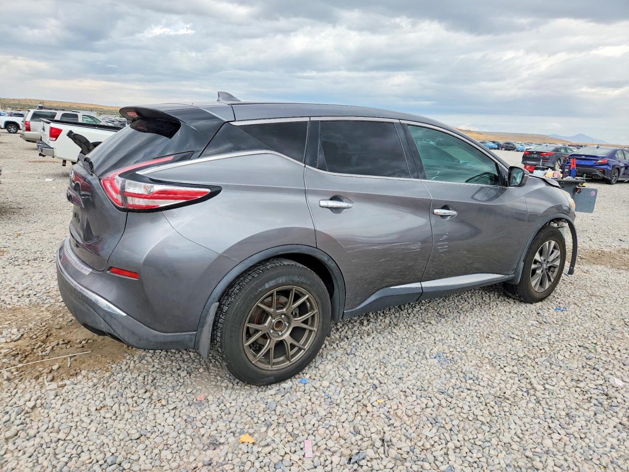 2017 Nissan Murano S Серый vin: 5N1AZ2MG3HN129082