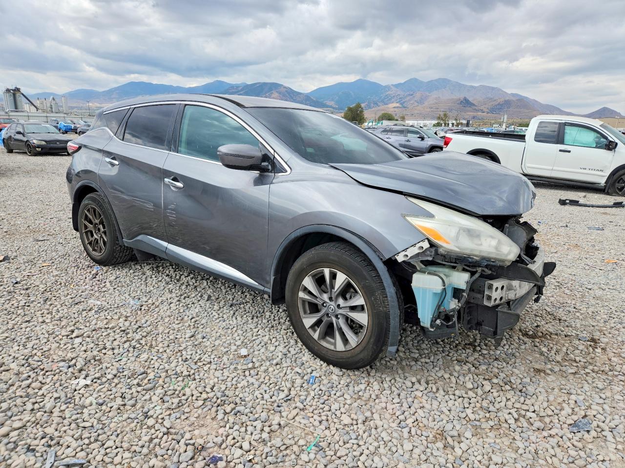 2017 Nissan Murano S Серый vin: 5N1AZ2MG3HN129082