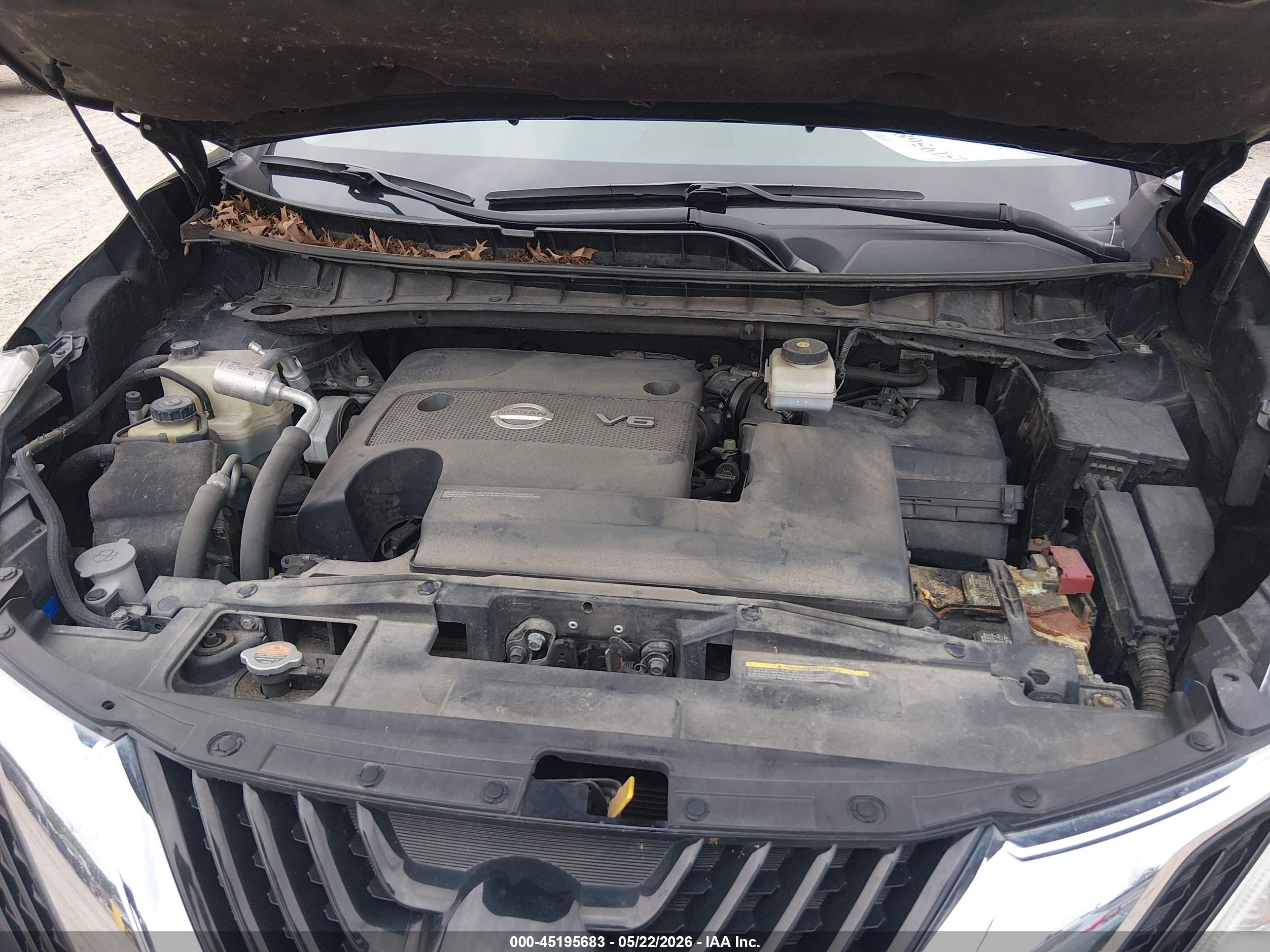 2017 Nissan Murano Sl Черный vin: 5N1AZ2MG3HN188973