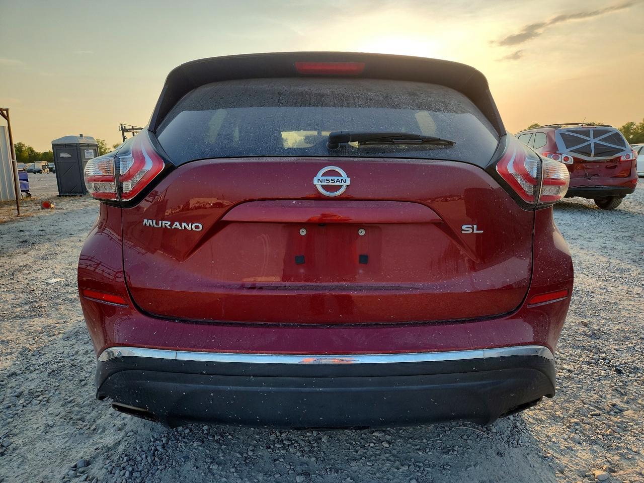 2018 Nissan Murano Sl Red vin: 5N1AZ2MG3JN143327