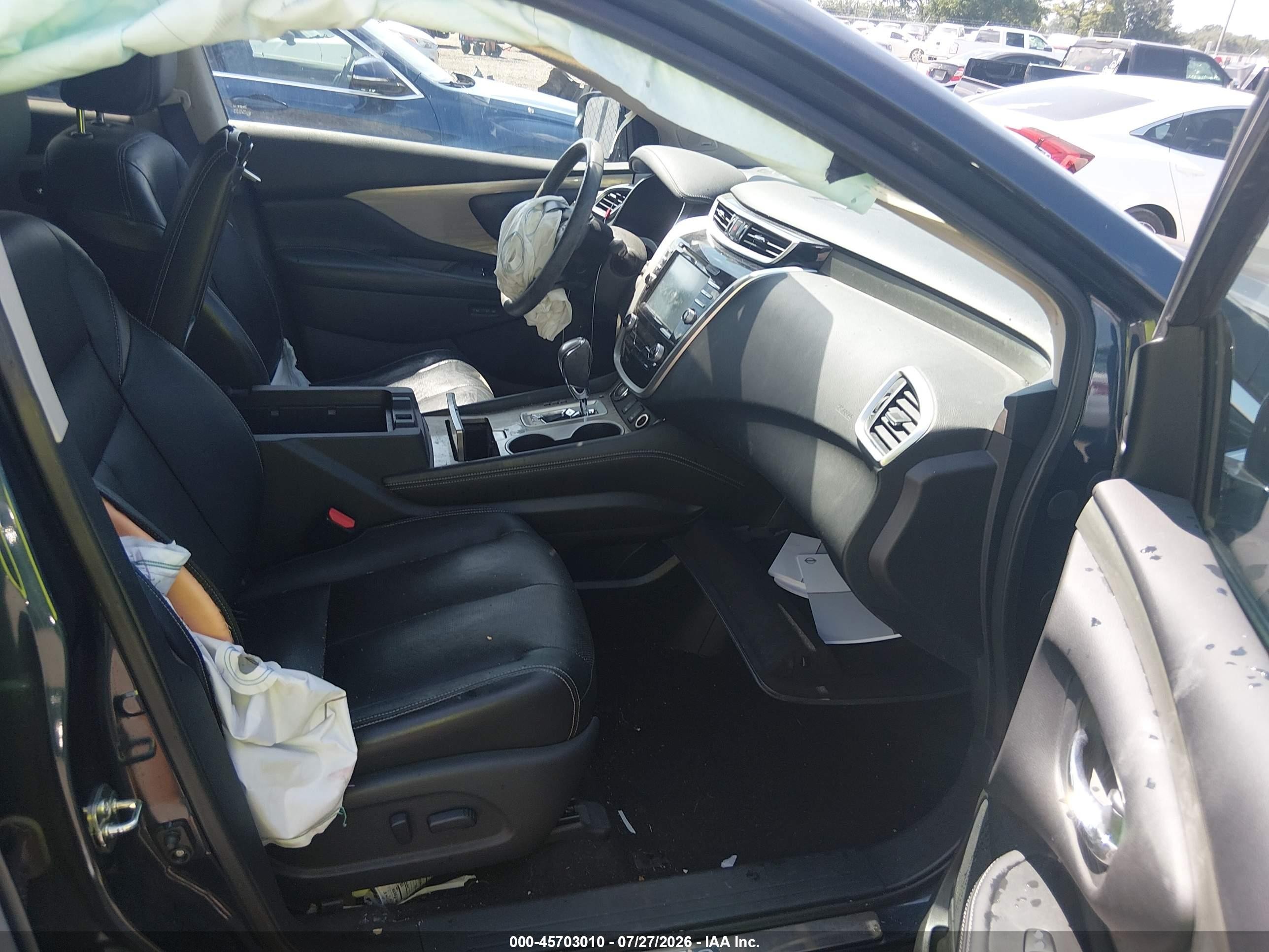 2015 Nissan Murano Sl Черный vin: 5N1AZ2MG4FN216356