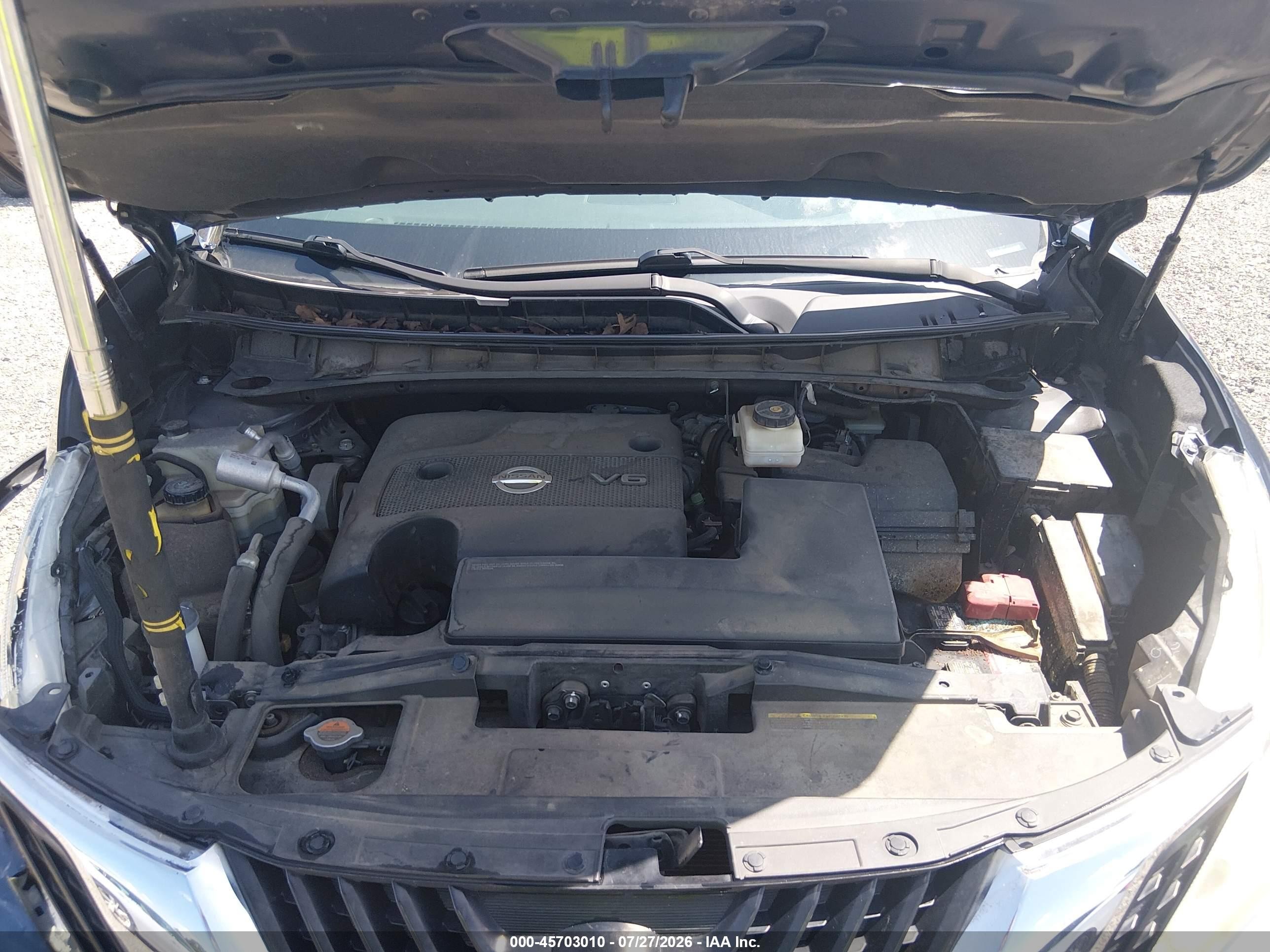 2015 Nissan Murano Sl Черный vin: 5N1AZ2MG4FN216356