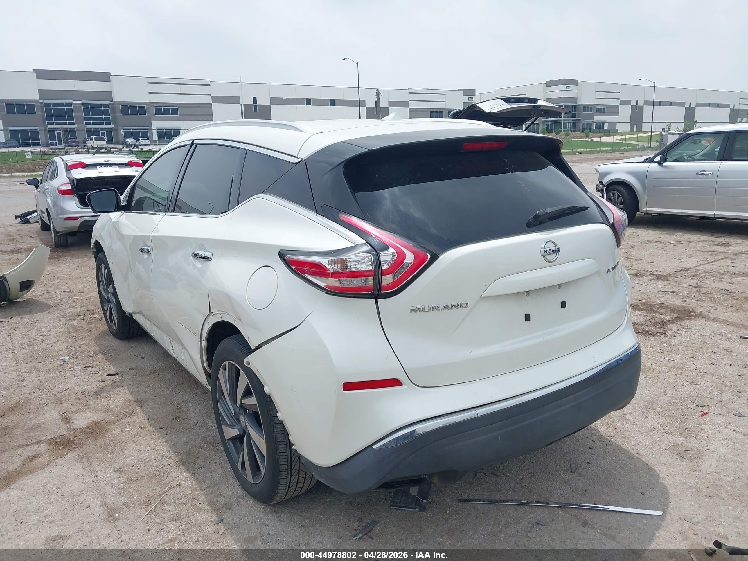 2015 Nissan Murano Platinum White vin: 5N1AZ2MG4FN221119