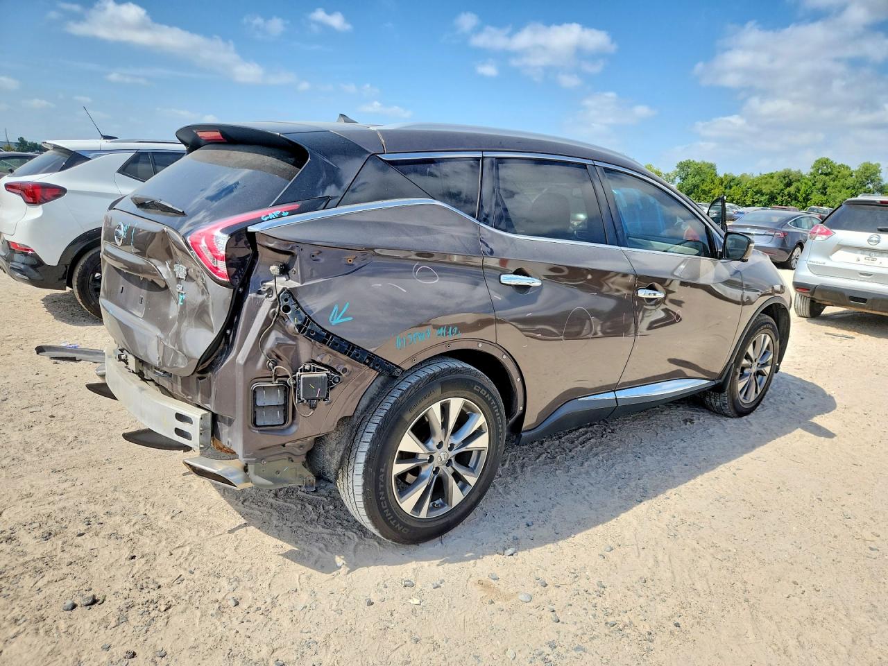 2015 Nissan Murano Sl Brown vin: 5N1AZ2MG4FN225879