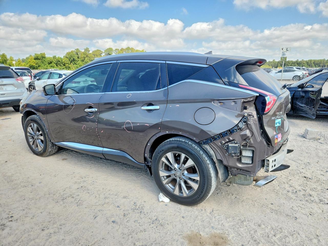 2015 Nissan Murano Sl Brown vin: 5N1AZ2MG4FN225879