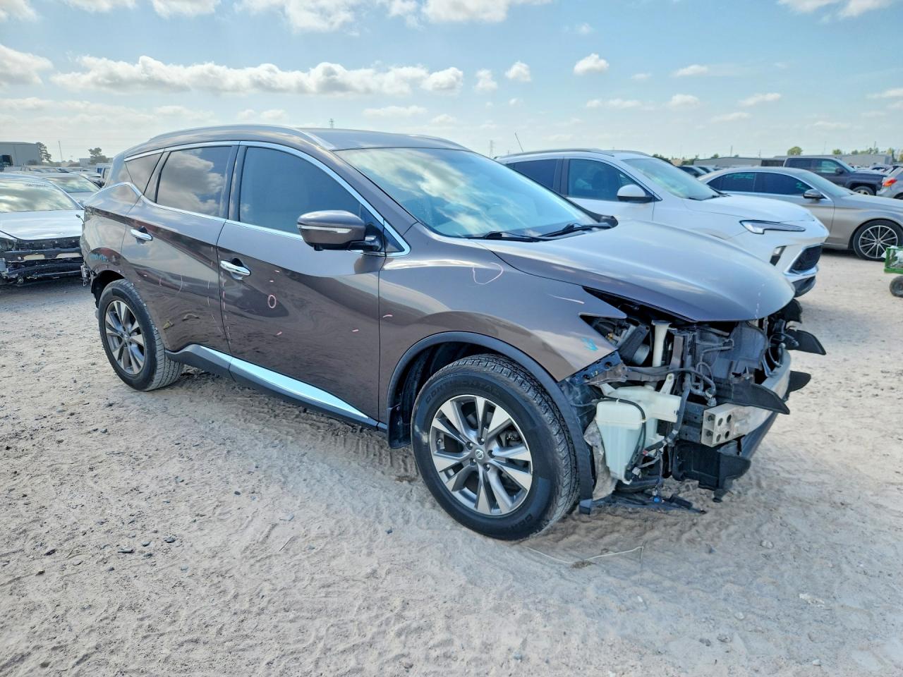 2015 Nissan Murano Sl Brown vin: 5N1AZ2MG4FN225879