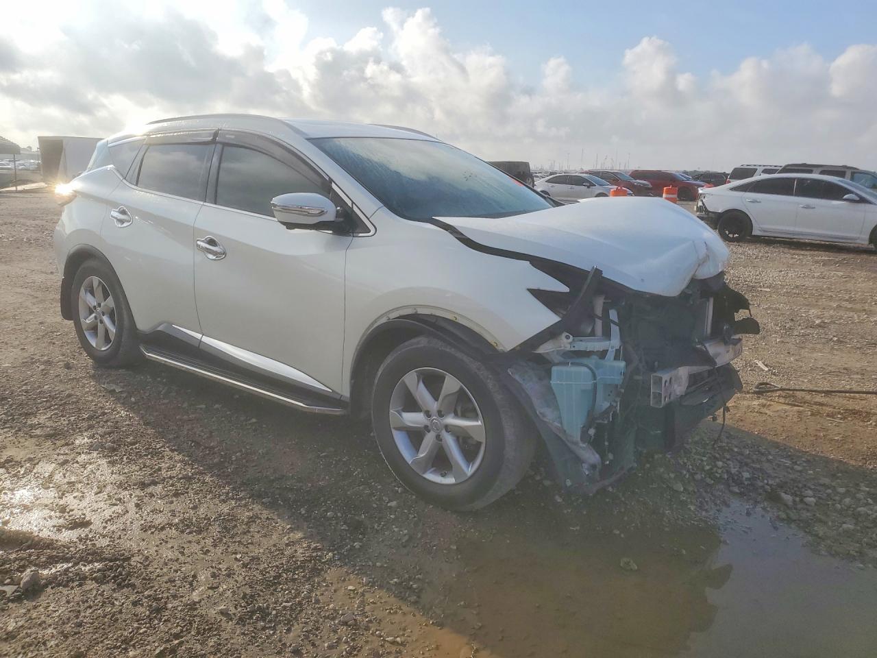 2015 Nissan Murano Platinum White vin: 5N1AZ2MG4FN229124