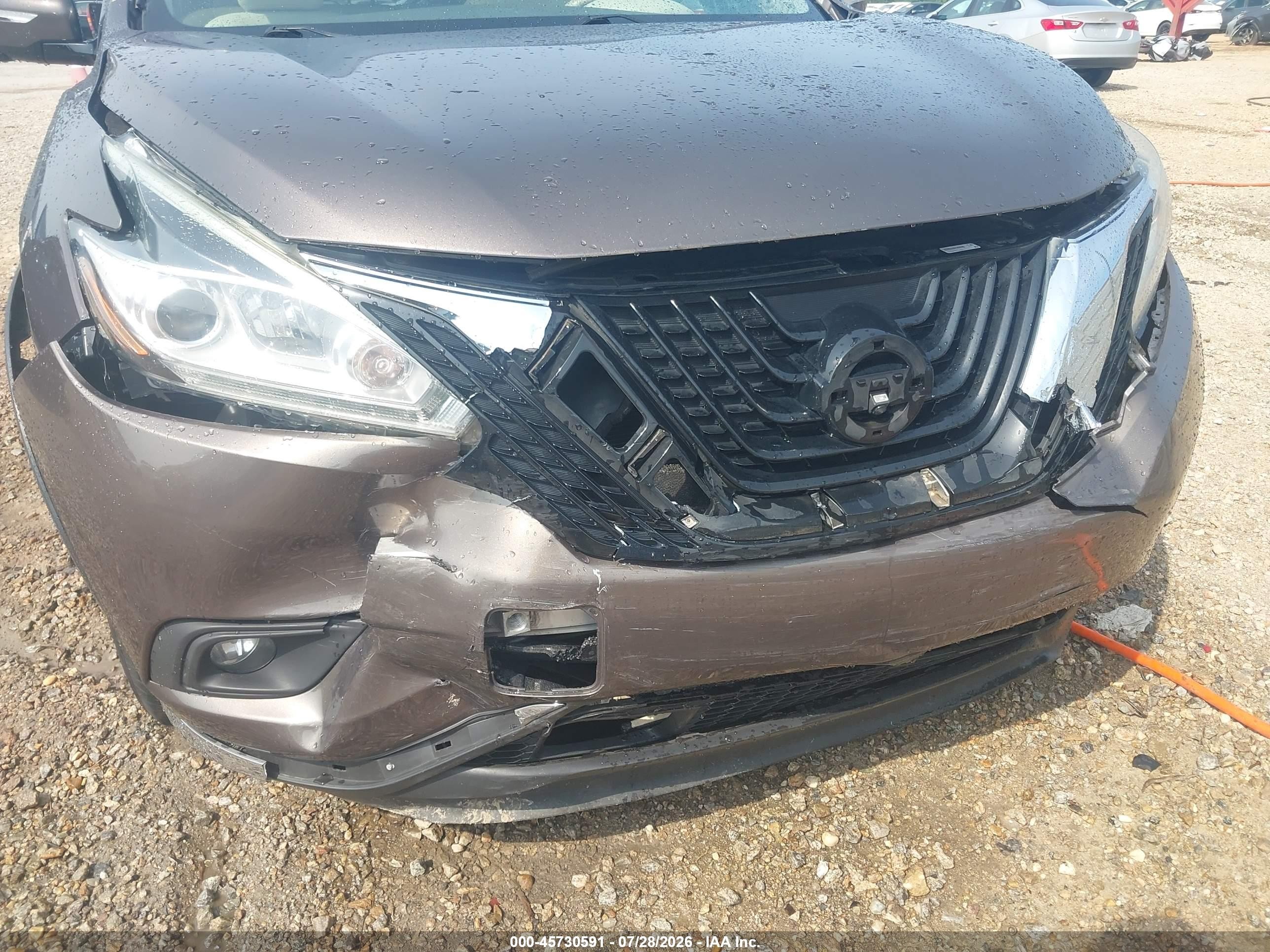 2015 Nissan Murano Sl Gray vin: 5N1AZ2MG4FN242892