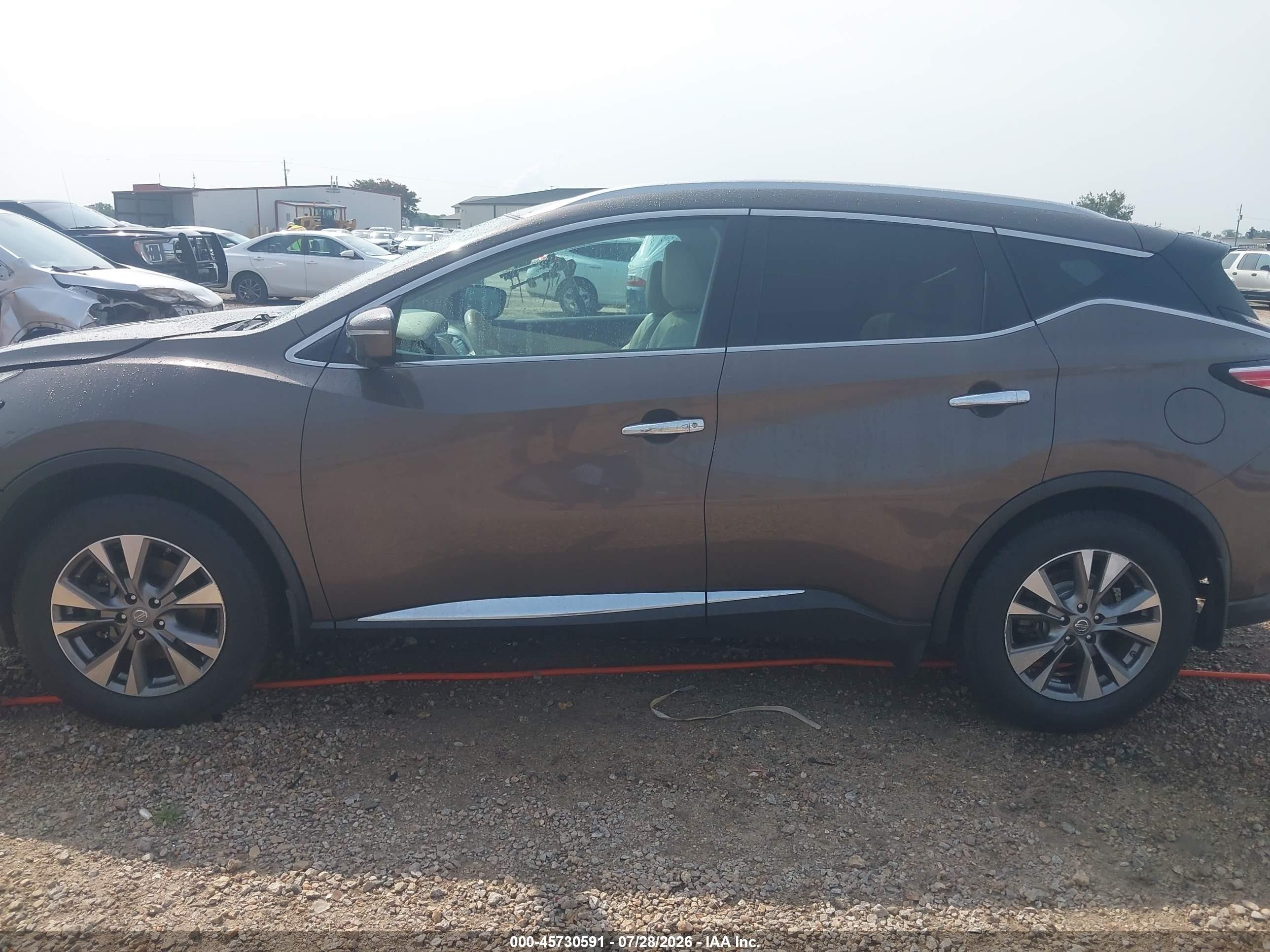2015 Nissan Murano Sl Gray vin: 5N1AZ2MG4FN242892
