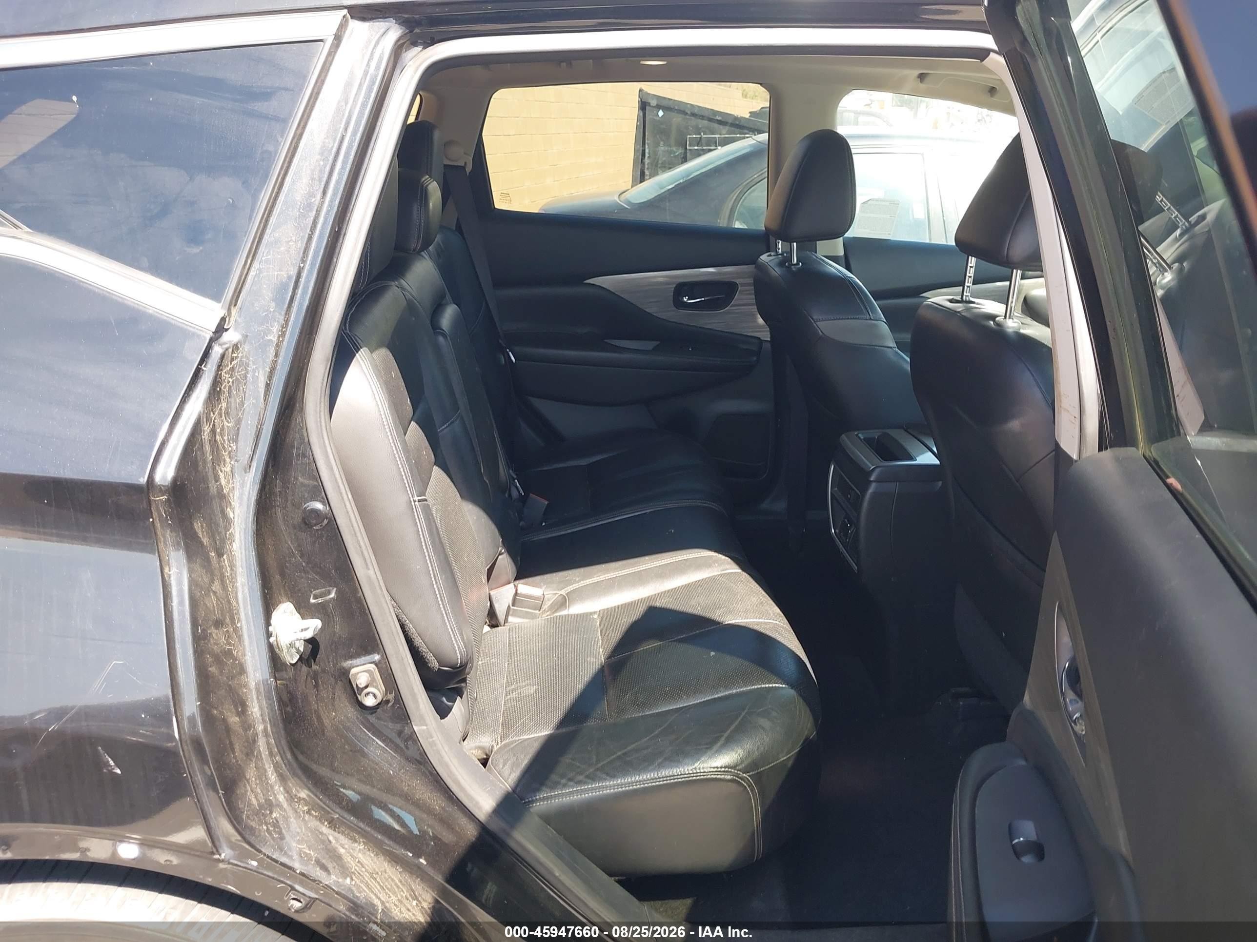 2015 Nissan Murano Sl Черный vin: 5N1AZ2MG4FN251446