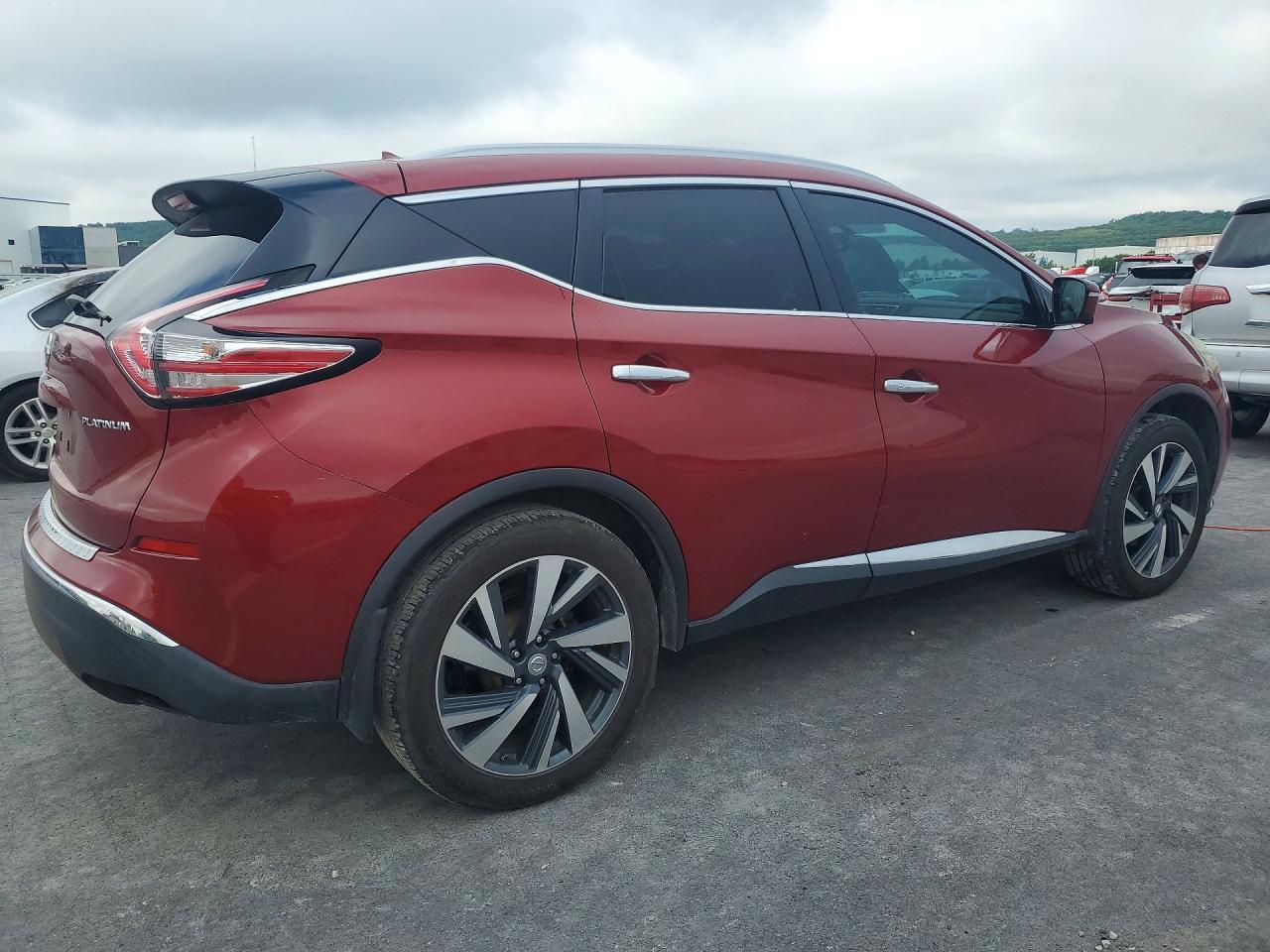 2015 Nissan Murano Platinum Maroon vin: 5N1AZ2MG4FN259708