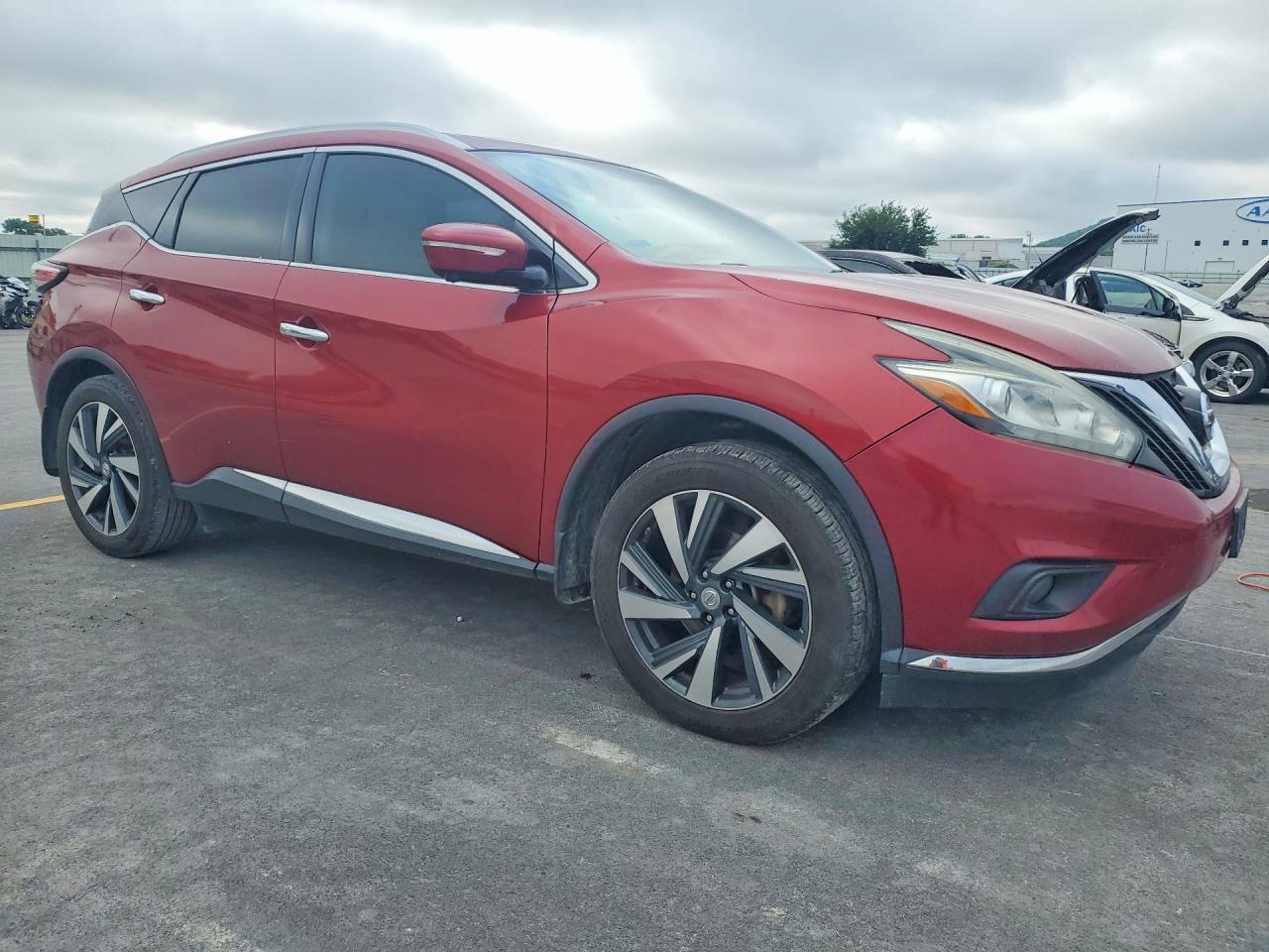 2015 Nissan Murano Platinum Maroon vin: 5N1AZ2MG4FN259708