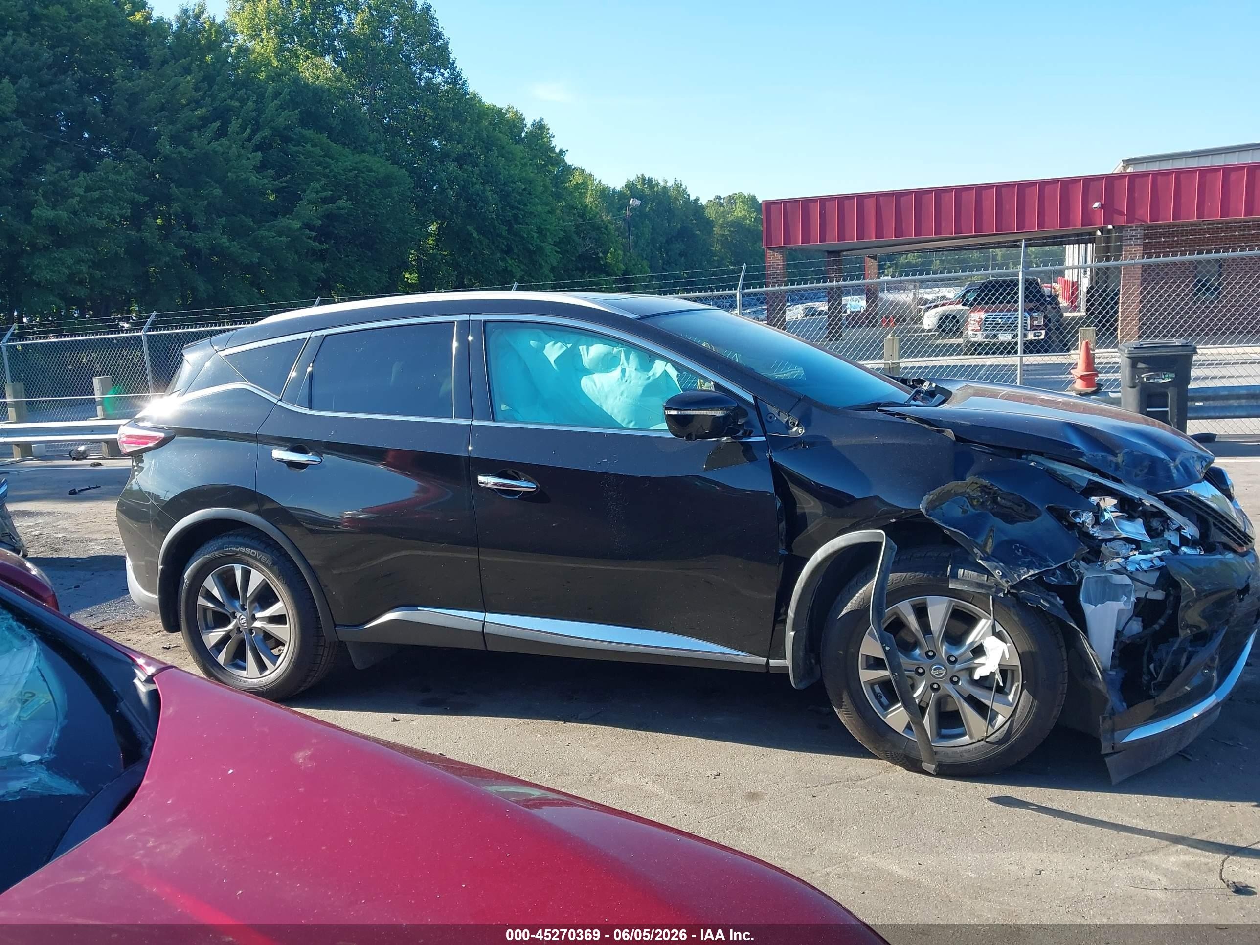 2015 Nissan Murano Sl Black vin: 5N1AZ2MG4FN262866