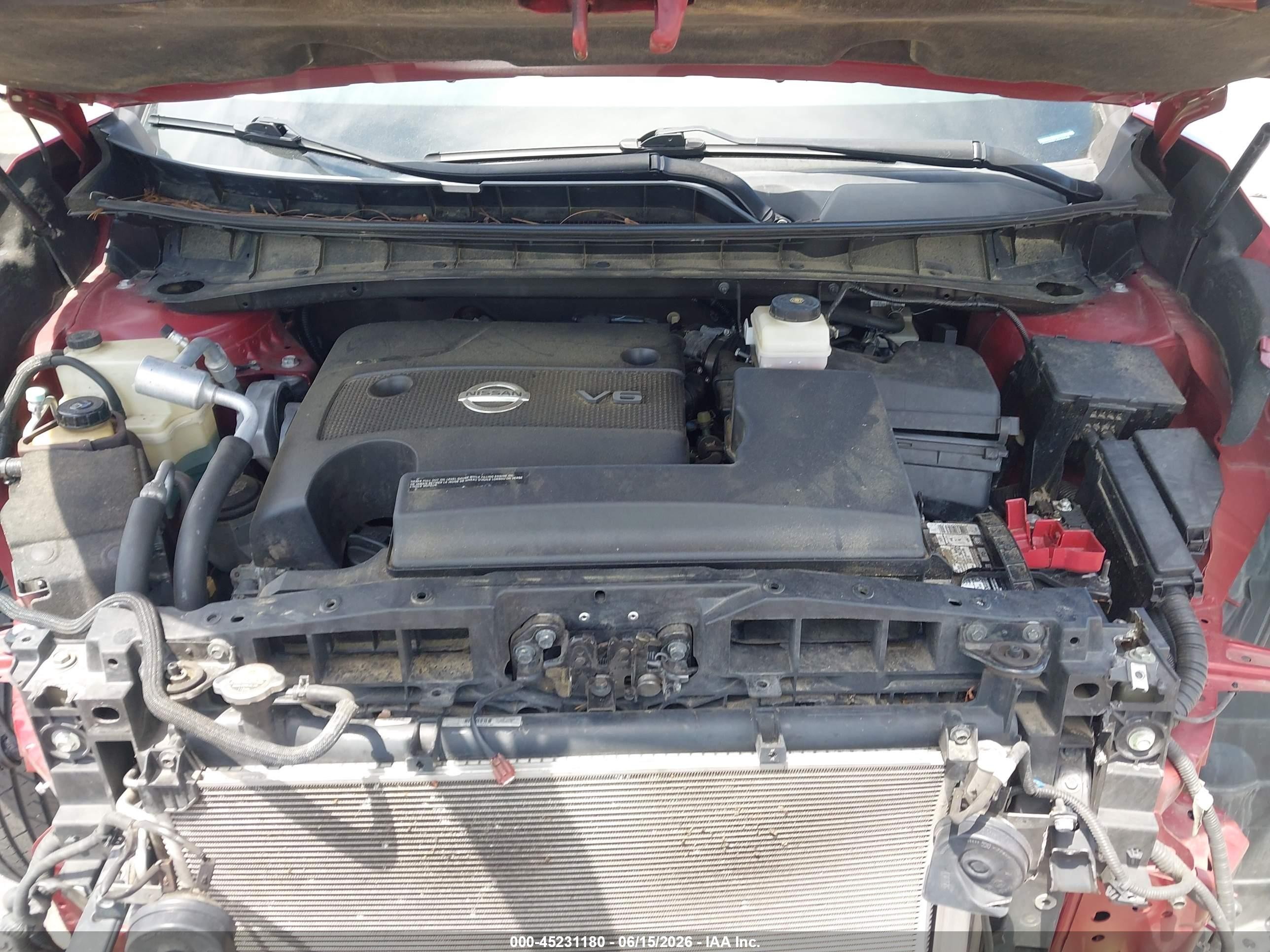 2015 Nissan Murano Platinum/s/sl/sv Red vin: 5N1AZ2MG4FN288349