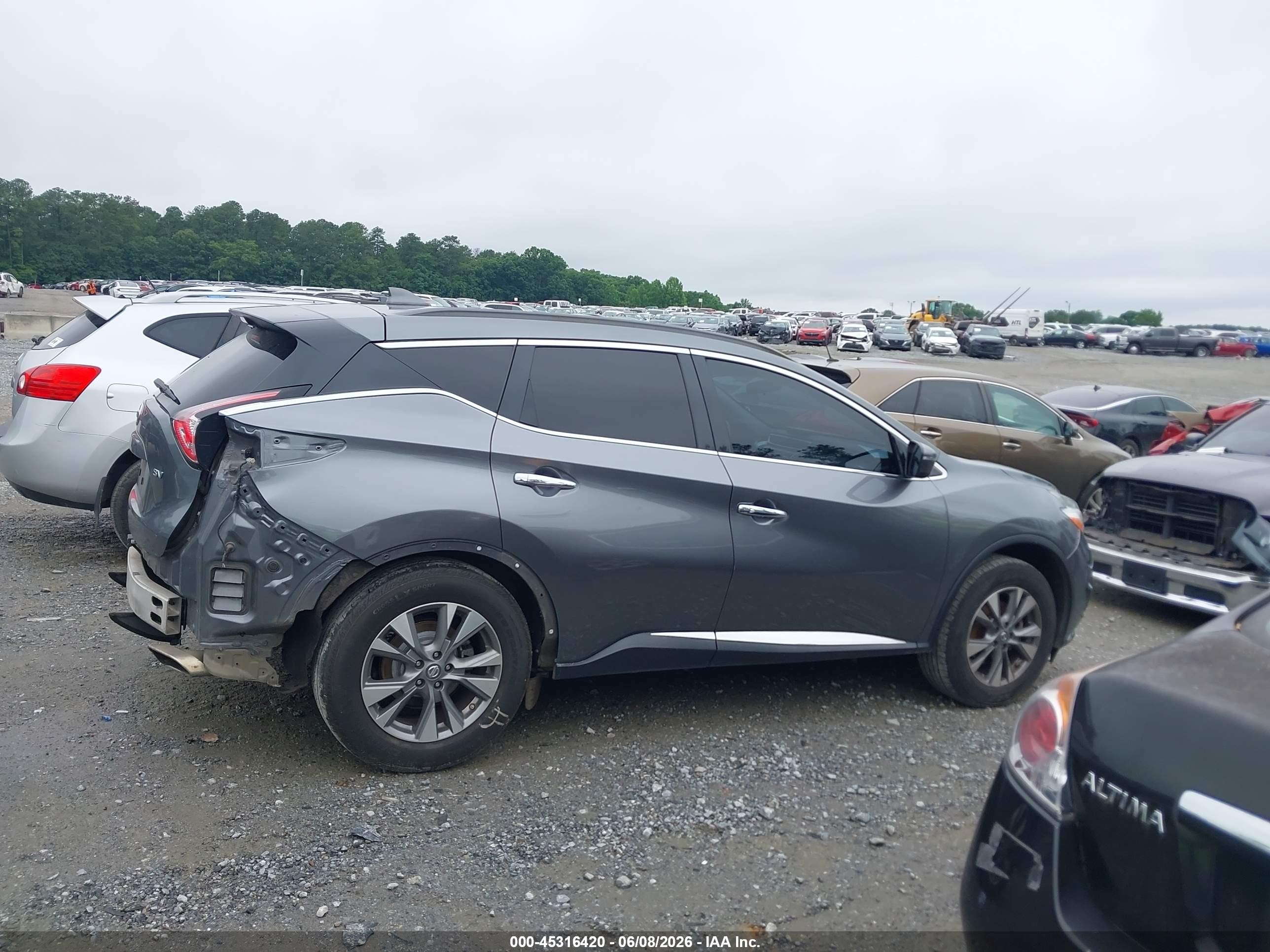 2017 Nissan Murano Platinum/s/sl/sv Серый vin: 5N1AZ2MG4HN100433
