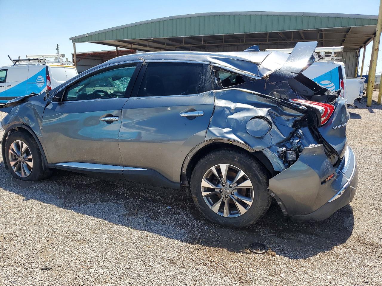 2017 Nissan Murano Sl Серый vin: 5N1AZ2MG4HN137062