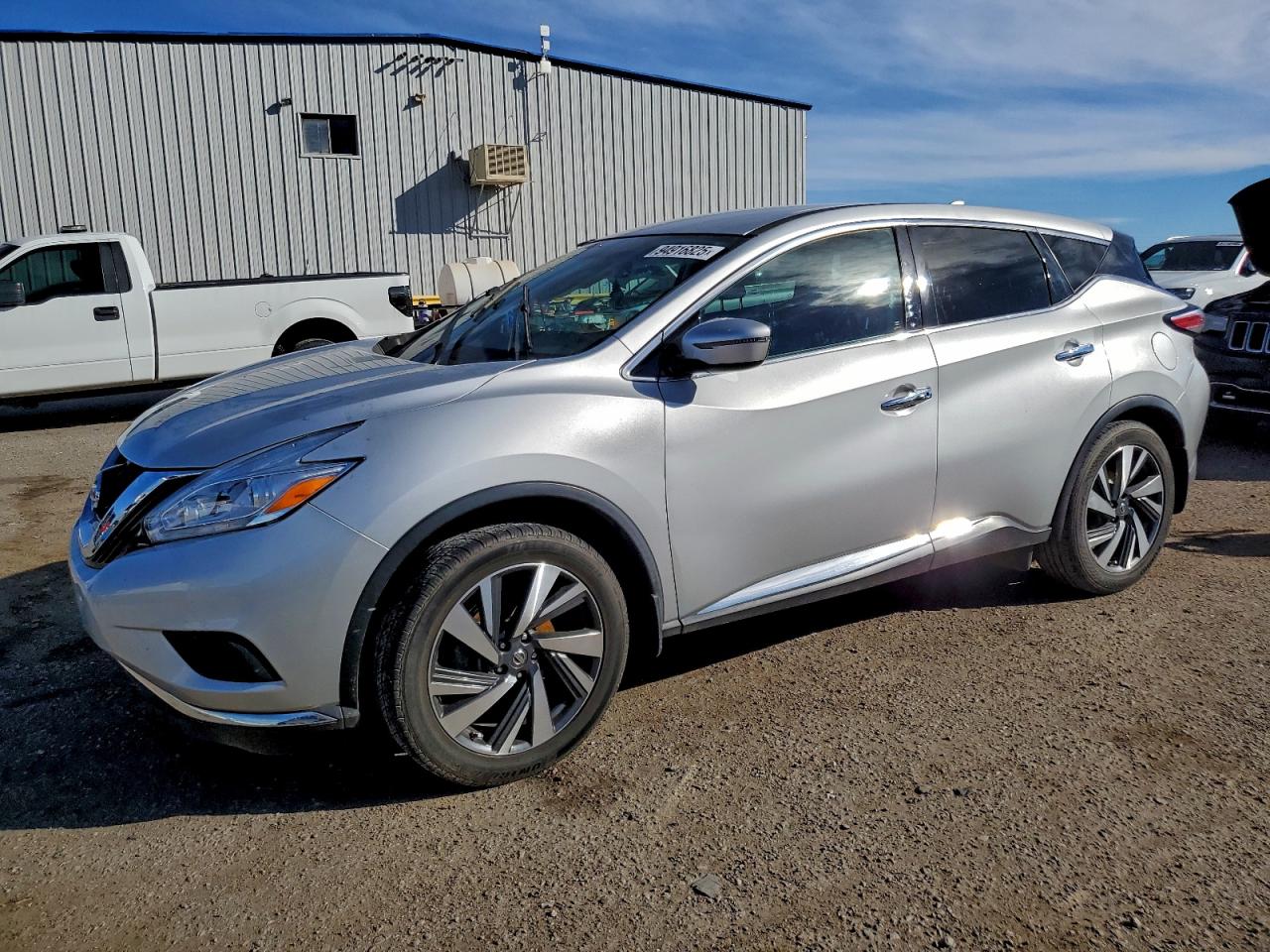 2017 Nissan Murano S White vin: 5N1AZ2MG4HN149096