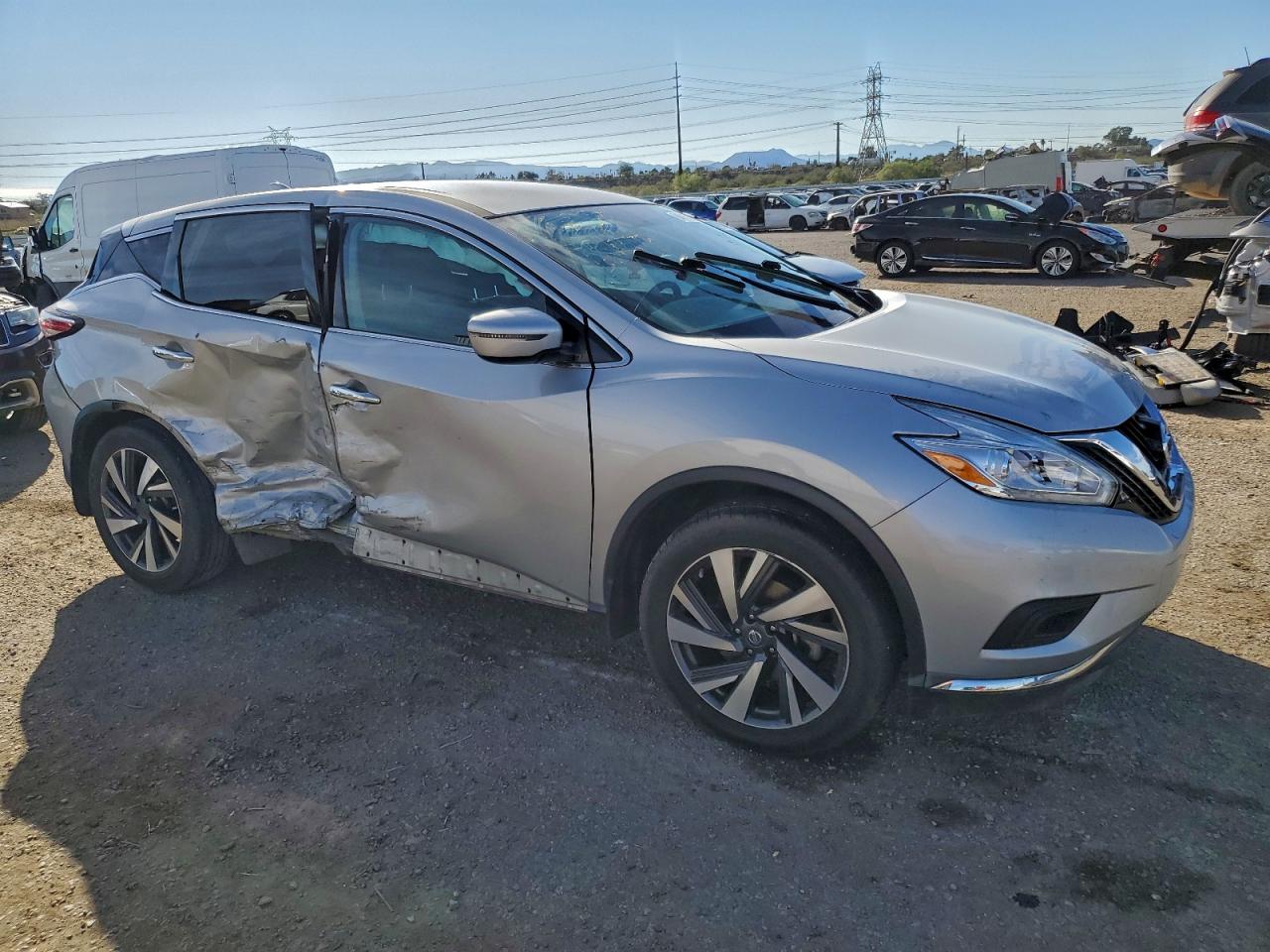 2017 Nissan Murano S White vin: 5N1AZ2MG4HN149096