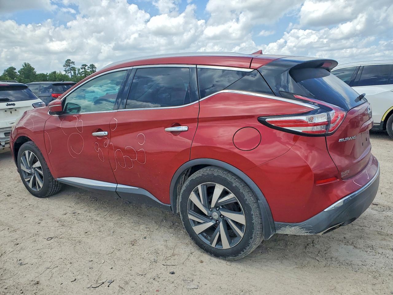 2015 Nissan Murano Platinum Red vin: 5N1AZ2MG5FN214096