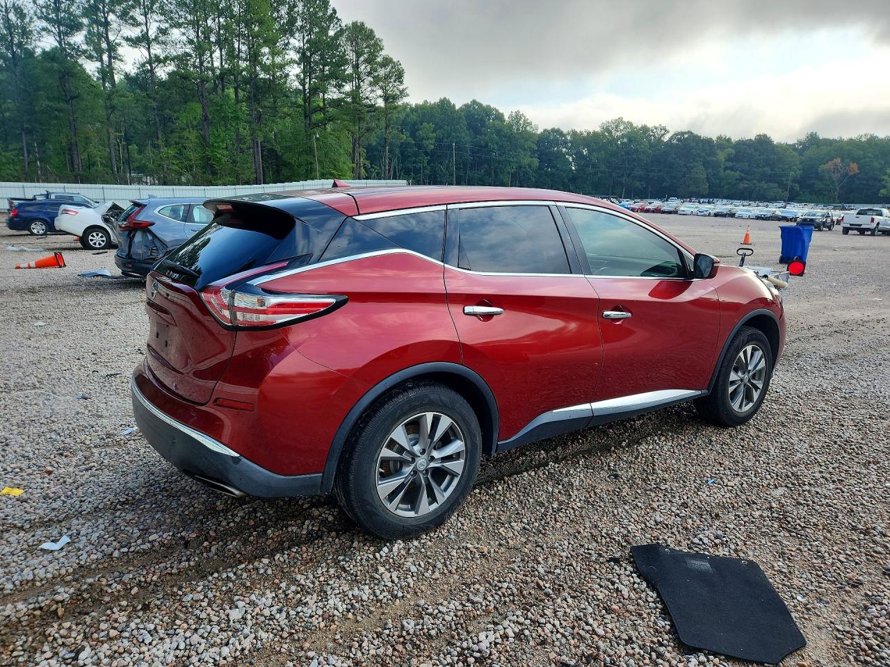 2015 Nissan Murano S Burgundy vin: 5N1AZ2MG5FN220478