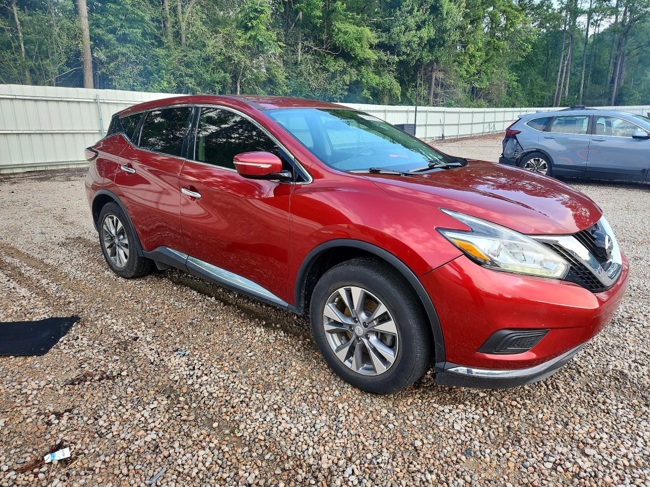 2015 Nissan Murano S Burgundy vin: 5N1AZ2MG5FN220478