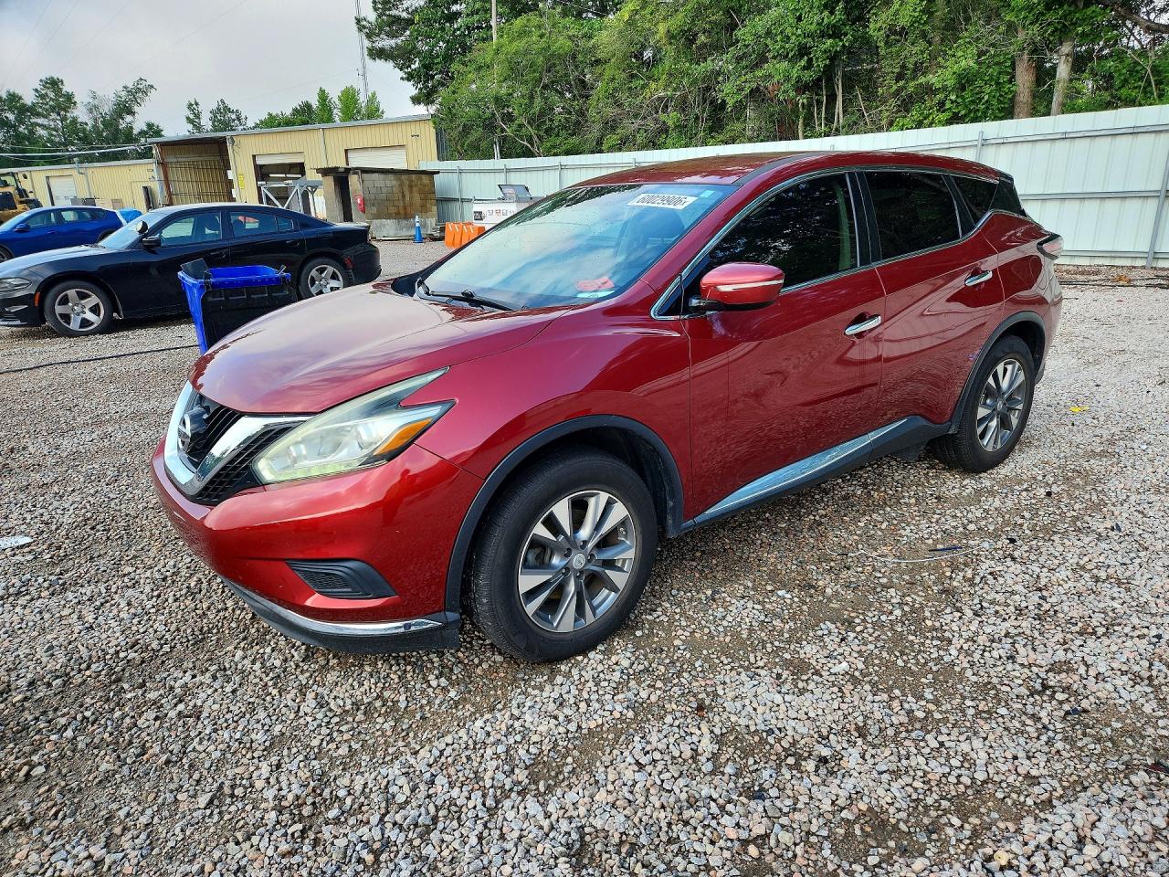 2015 Nissan Murano S Burgundy vin: 5N1AZ2MG5FN220478