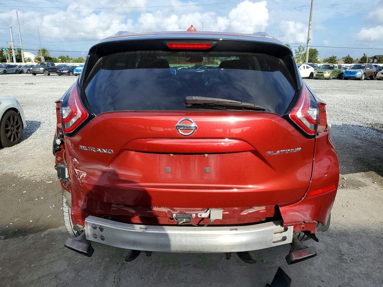 2015 Nissan Murano Platinum Красный vin: 5N1AZ2MG5FN229729