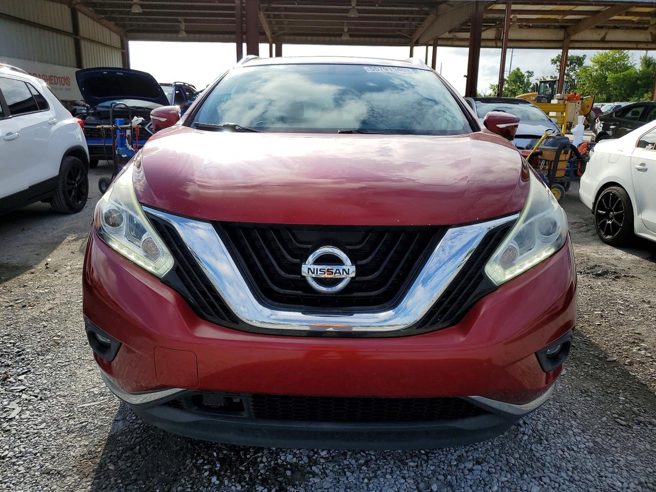2015 Nissan Murano Platinum Красный vin: 5N1AZ2MG5FN229729