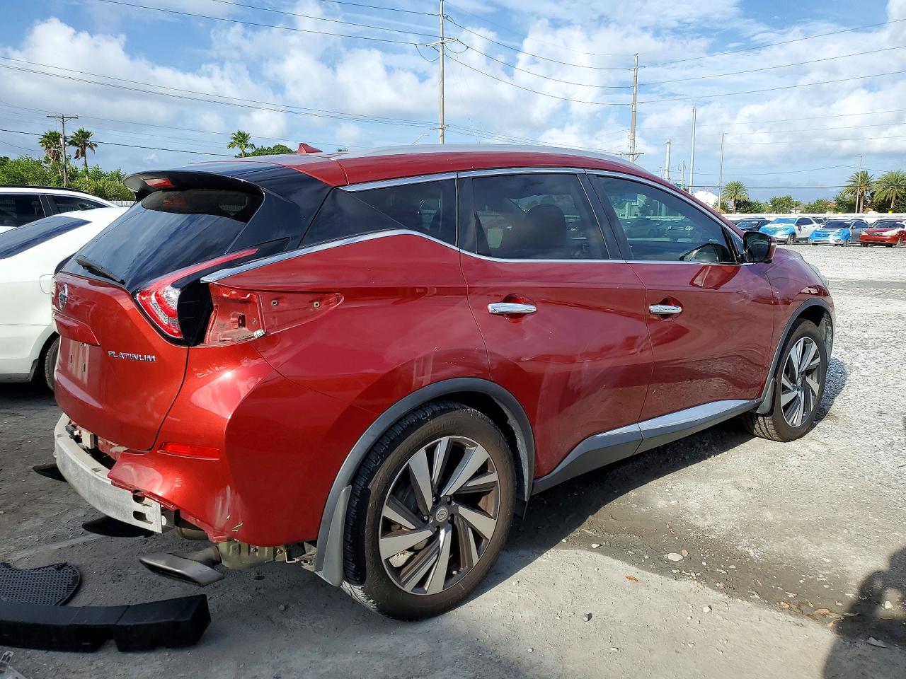2015 Nissan Murano Platinum Красный vin: 5N1AZ2MG5FN229729