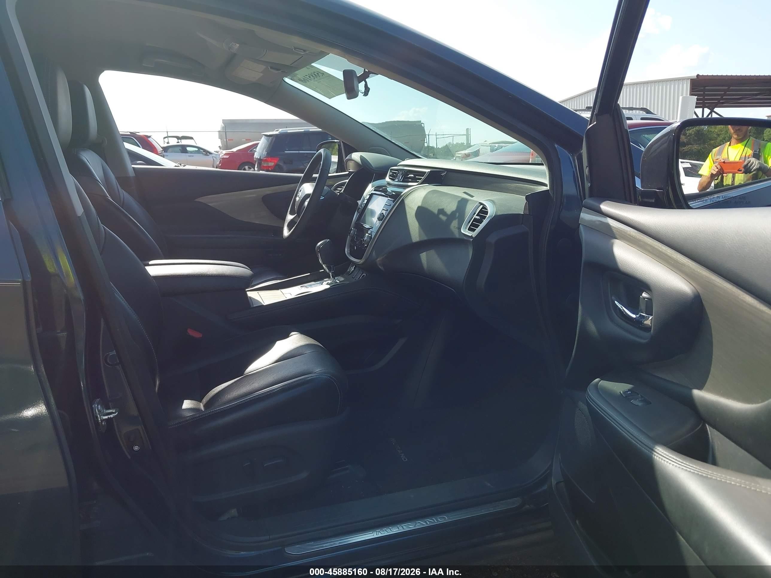 2015 Nissan Murano Sl Blue vin: 5N1AZ2MG5FN244165