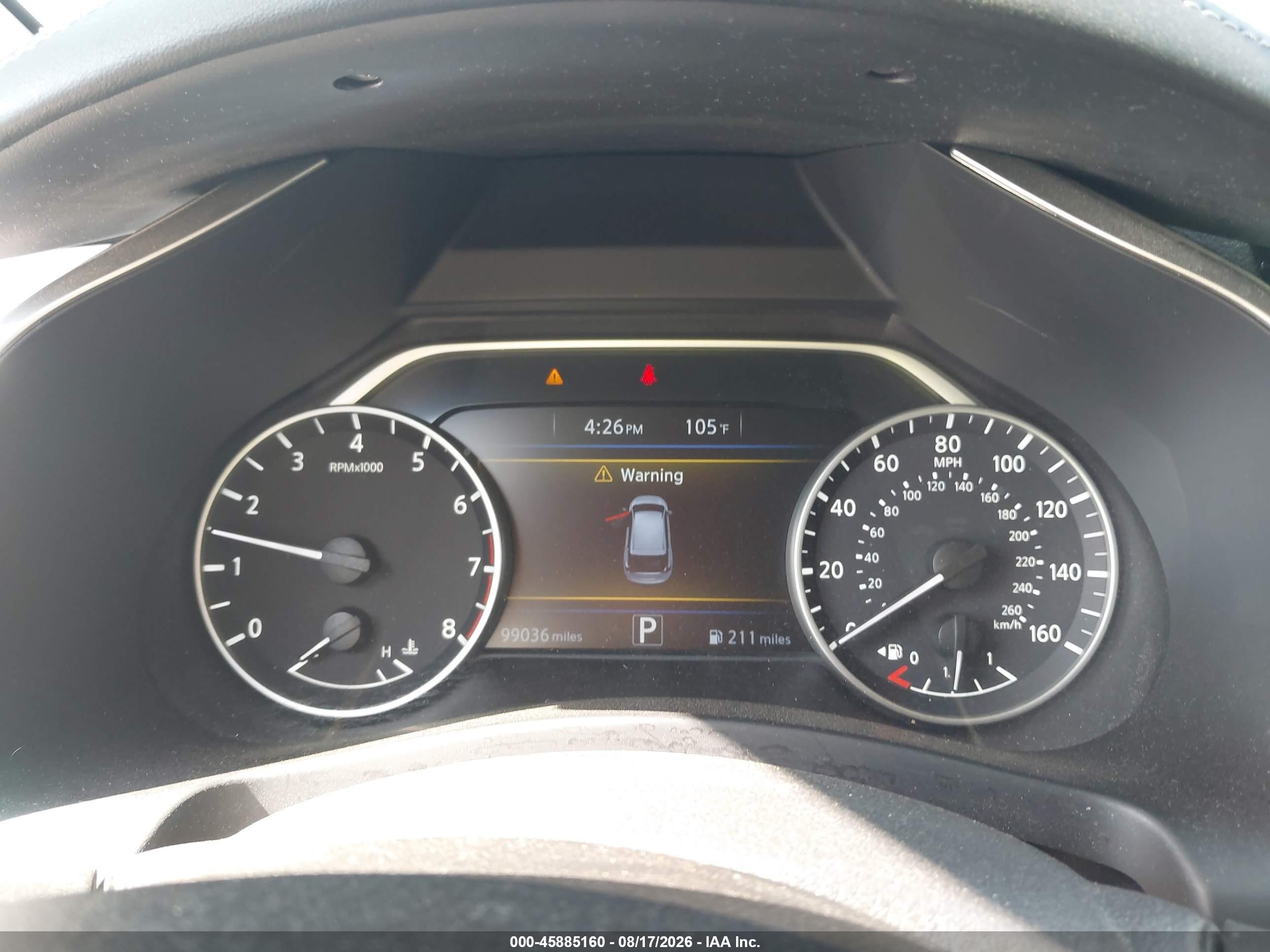 2015 Nissan Murano Sl Blue vin: 5N1AZ2MG5FN244165