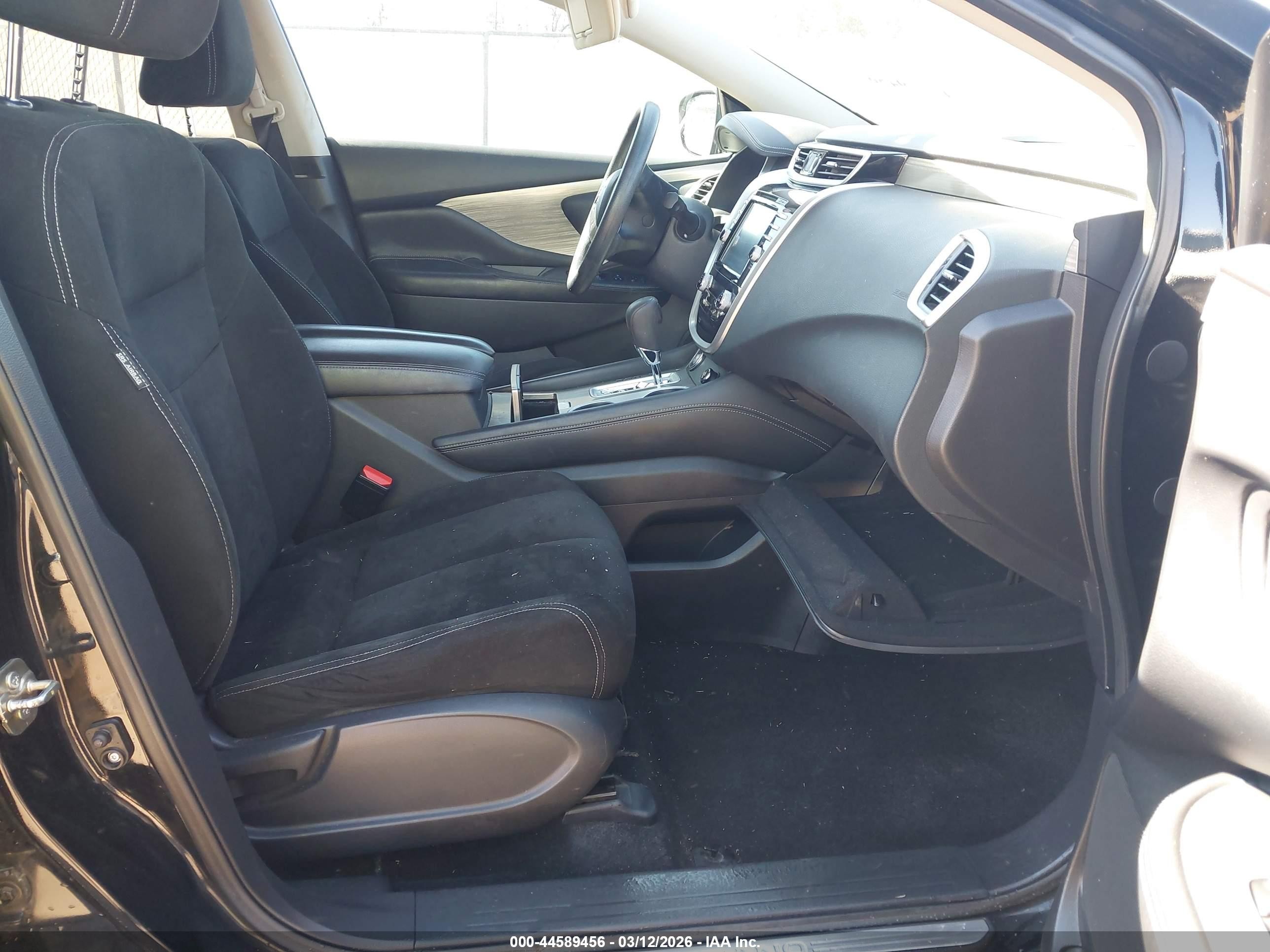 2015 Nissan Murano S Black vin: 5N1AZ2MG5FN250287