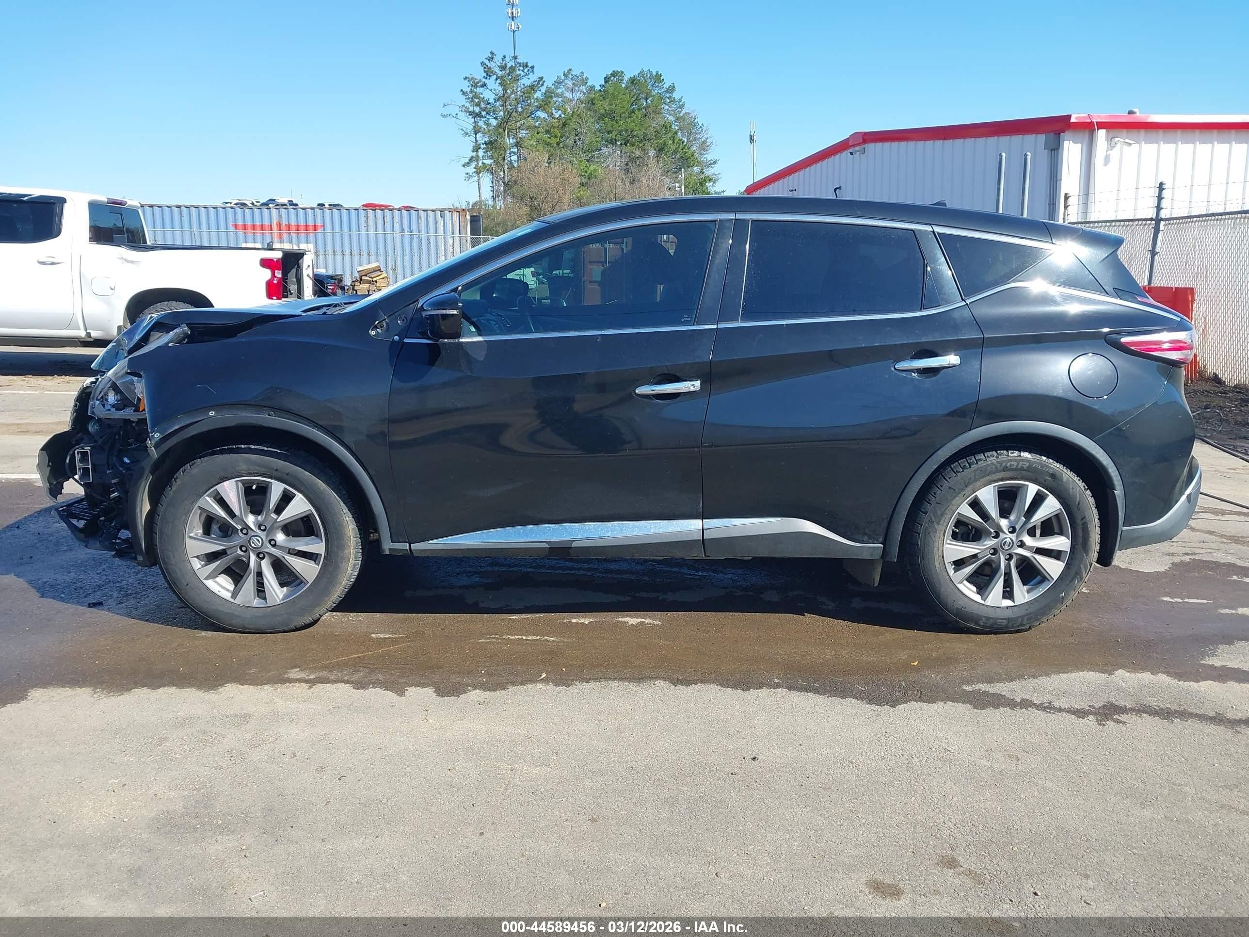 2015 Nissan Murano S Black vin: 5N1AZ2MG5FN250287