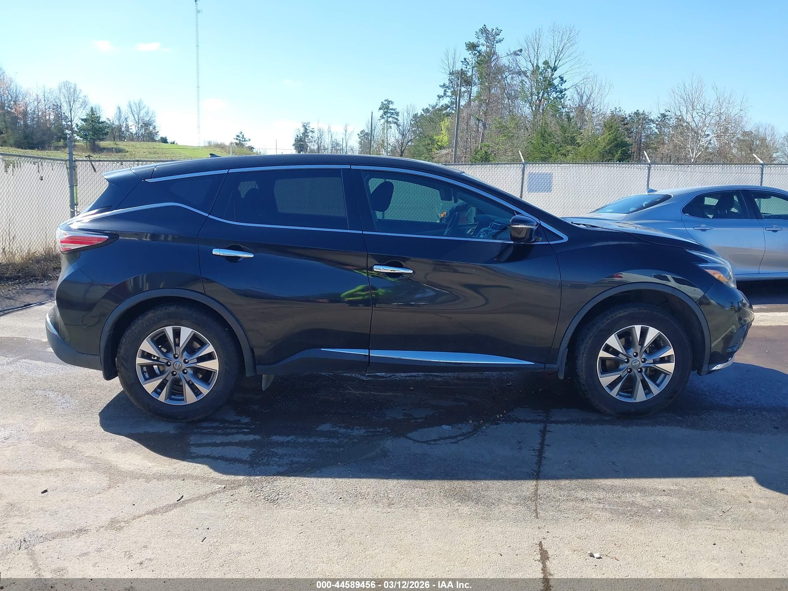 2015 Nissan Murano S Black vin: 5N1AZ2MG5FN250287
