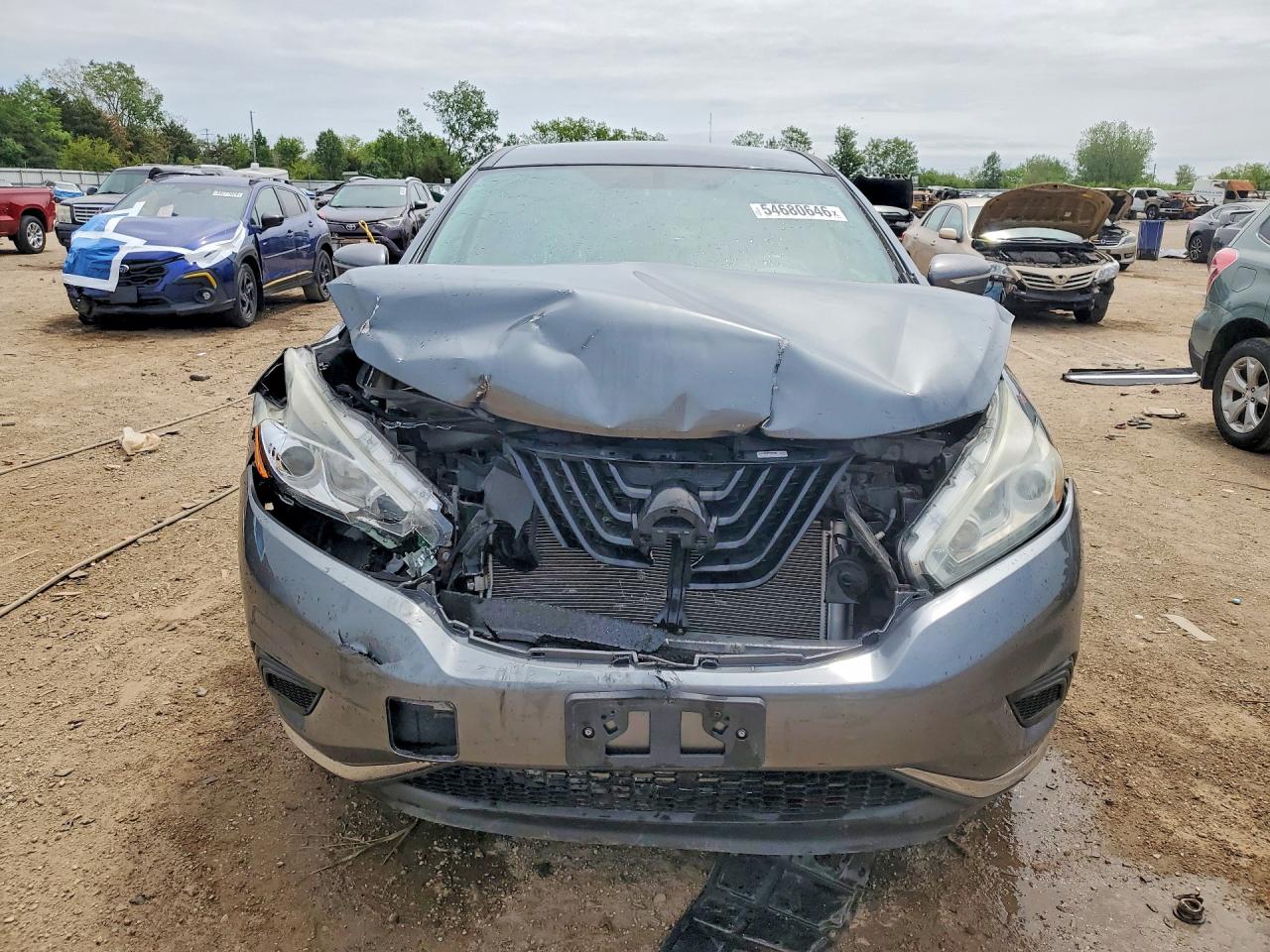 2015 Nissan Murano S Серый vin: 5N1AZ2MG5FN254758