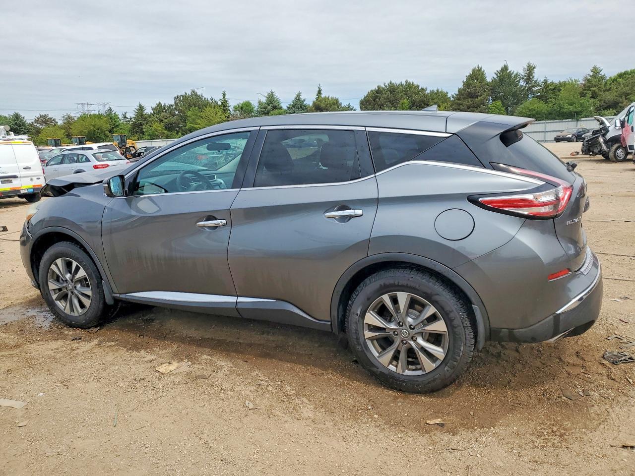 2015 Nissan Murano S Серый vin: 5N1AZ2MG5FN254758