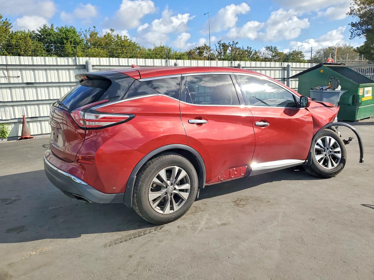 2015 Nissan Murano S Burgundy vin: 5N1AZ2MG5FN264108