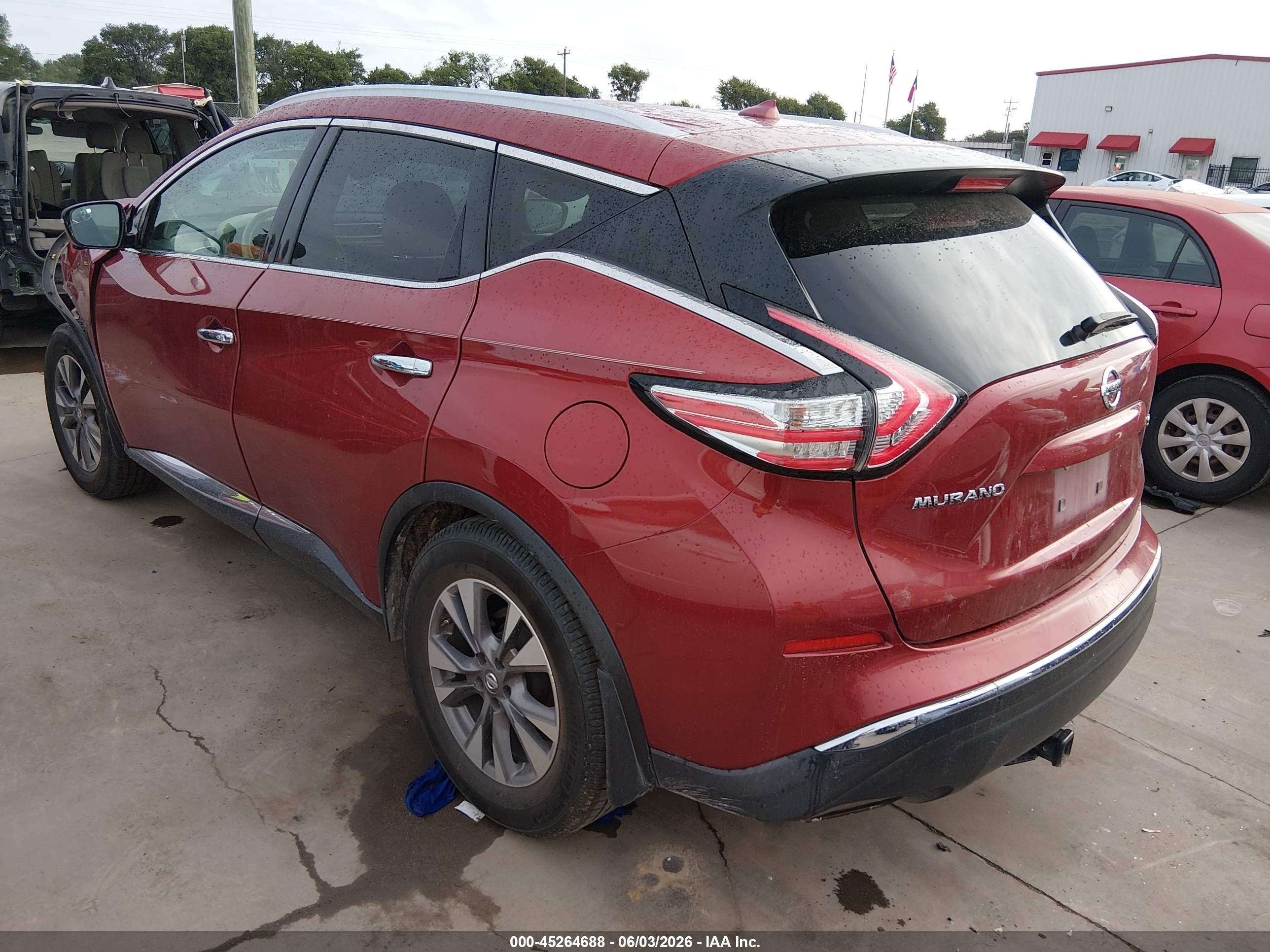 2015 Nissan Murano Platinum/s/sl/sv Maroon vin: 5N1AZ2MG5FN285816