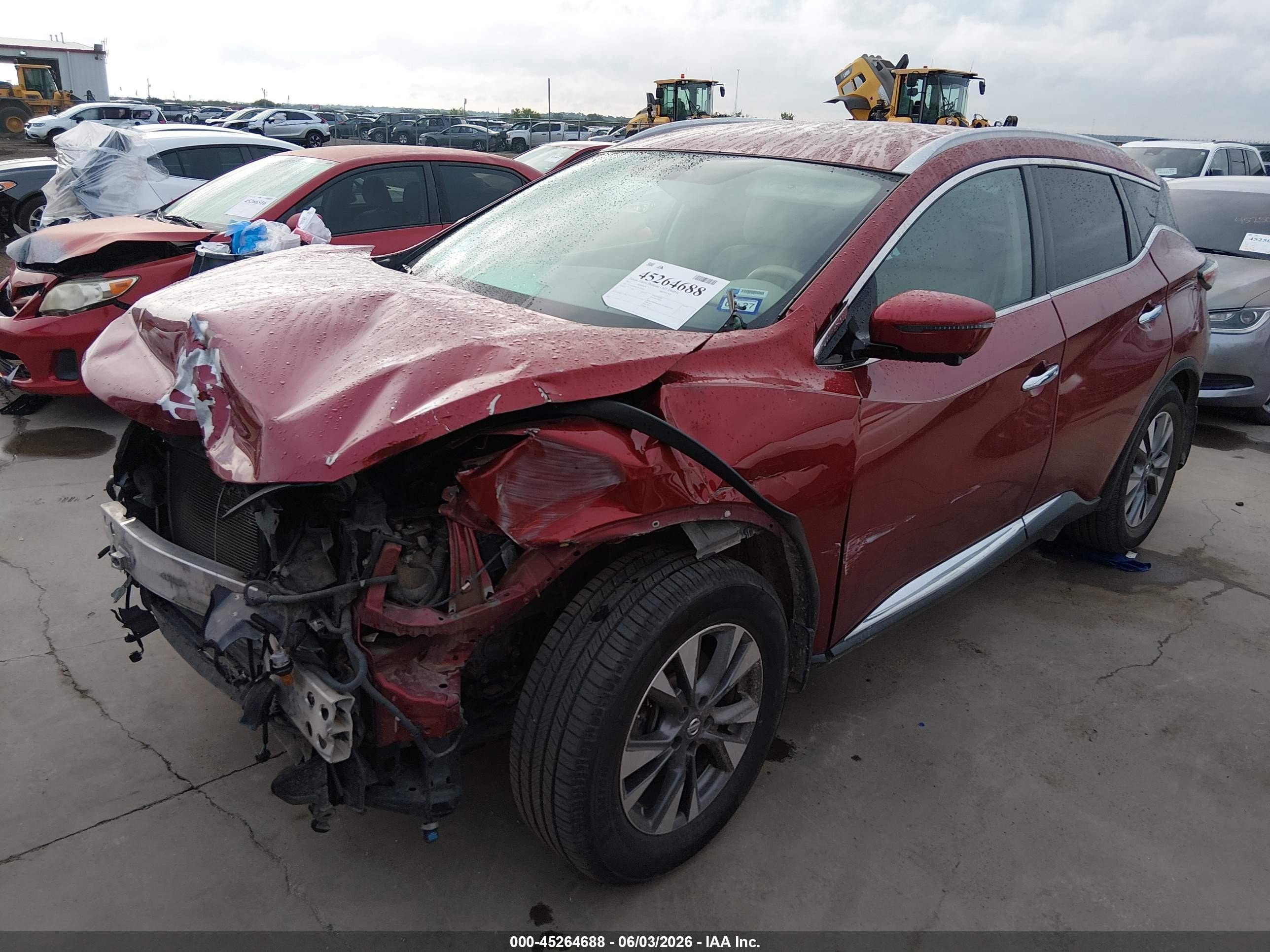 2015 Nissan Murano Platinum/s/sl/sv Maroon vin: 5N1AZ2MG5FN285816