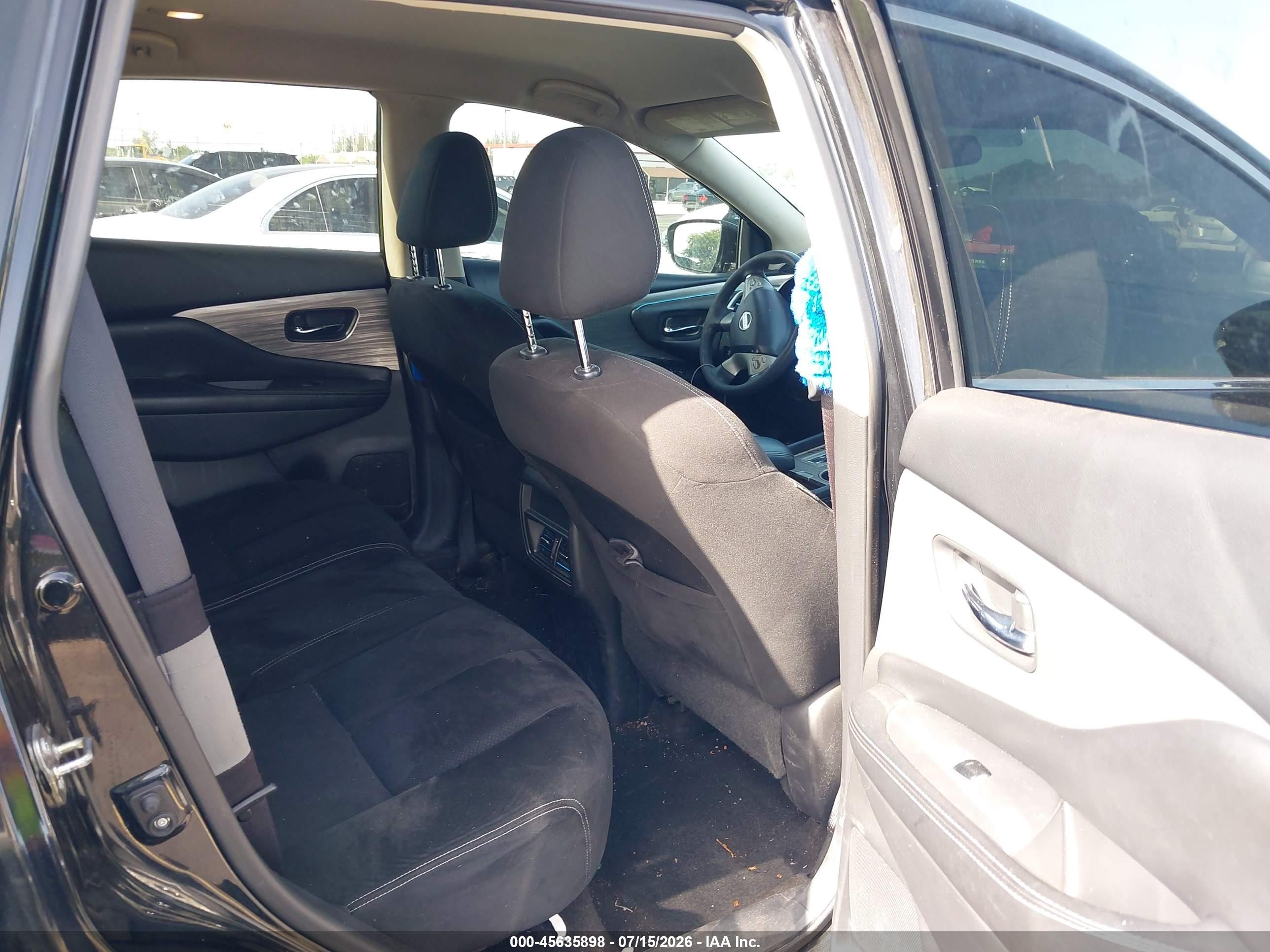 2015 Nissan Murano S Black vin: 5N1AZ2MG6FN206573