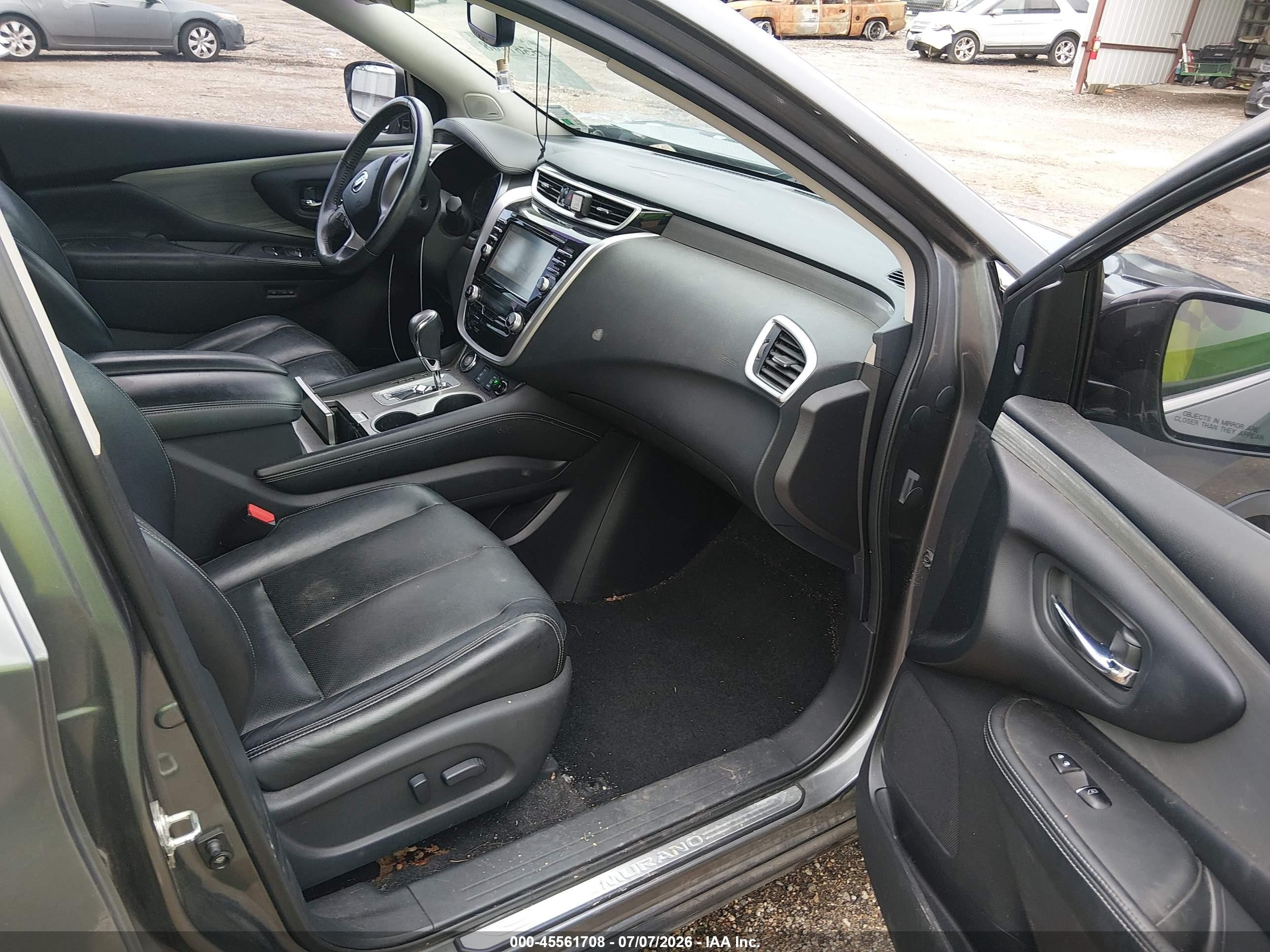 2015 Nissan Murano Sl Gray vin: 5N1AZ2MG6FN218903