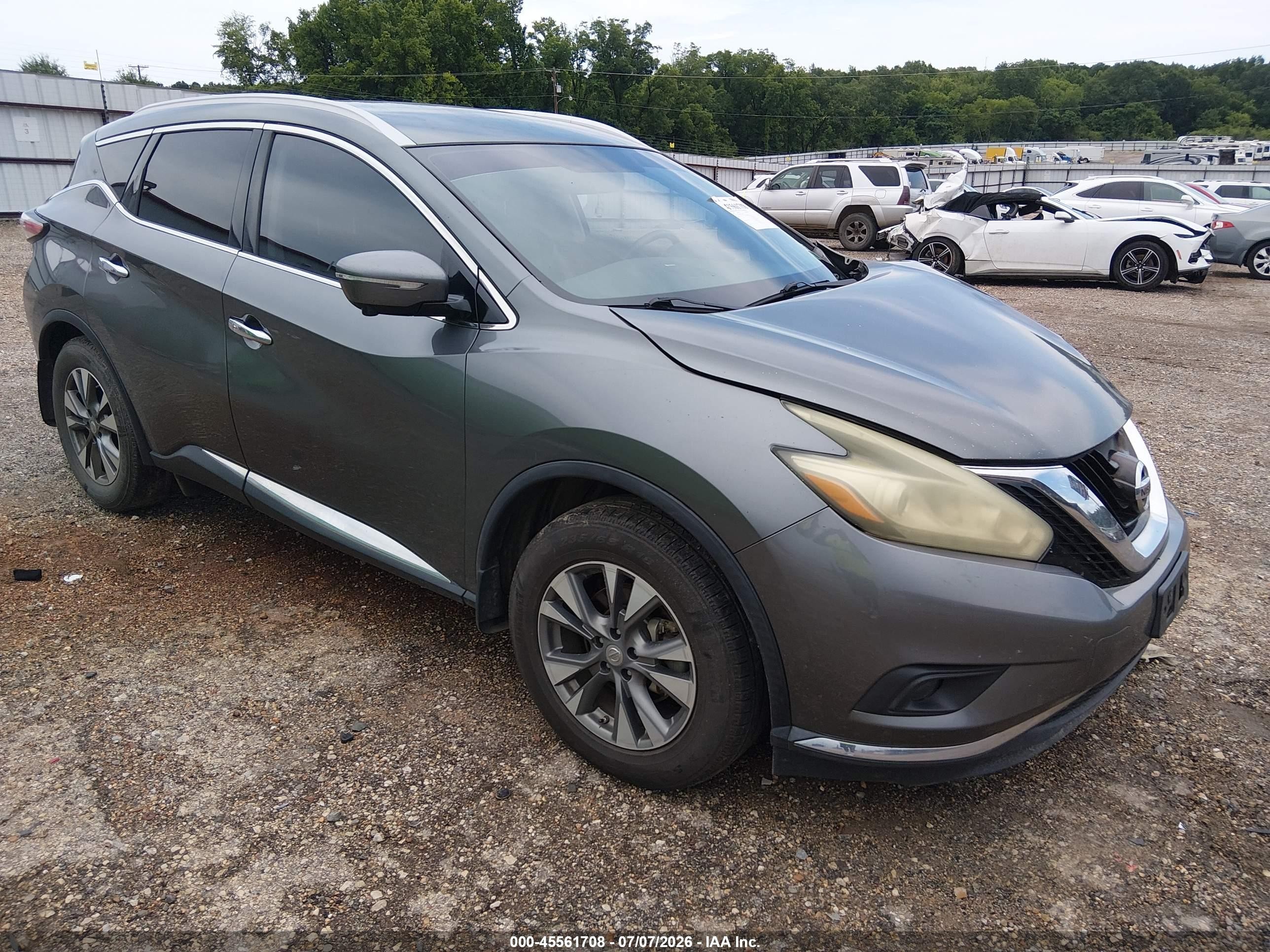 2015 Nissan Murano Sl Gray vin: 5N1AZ2MG6FN218903